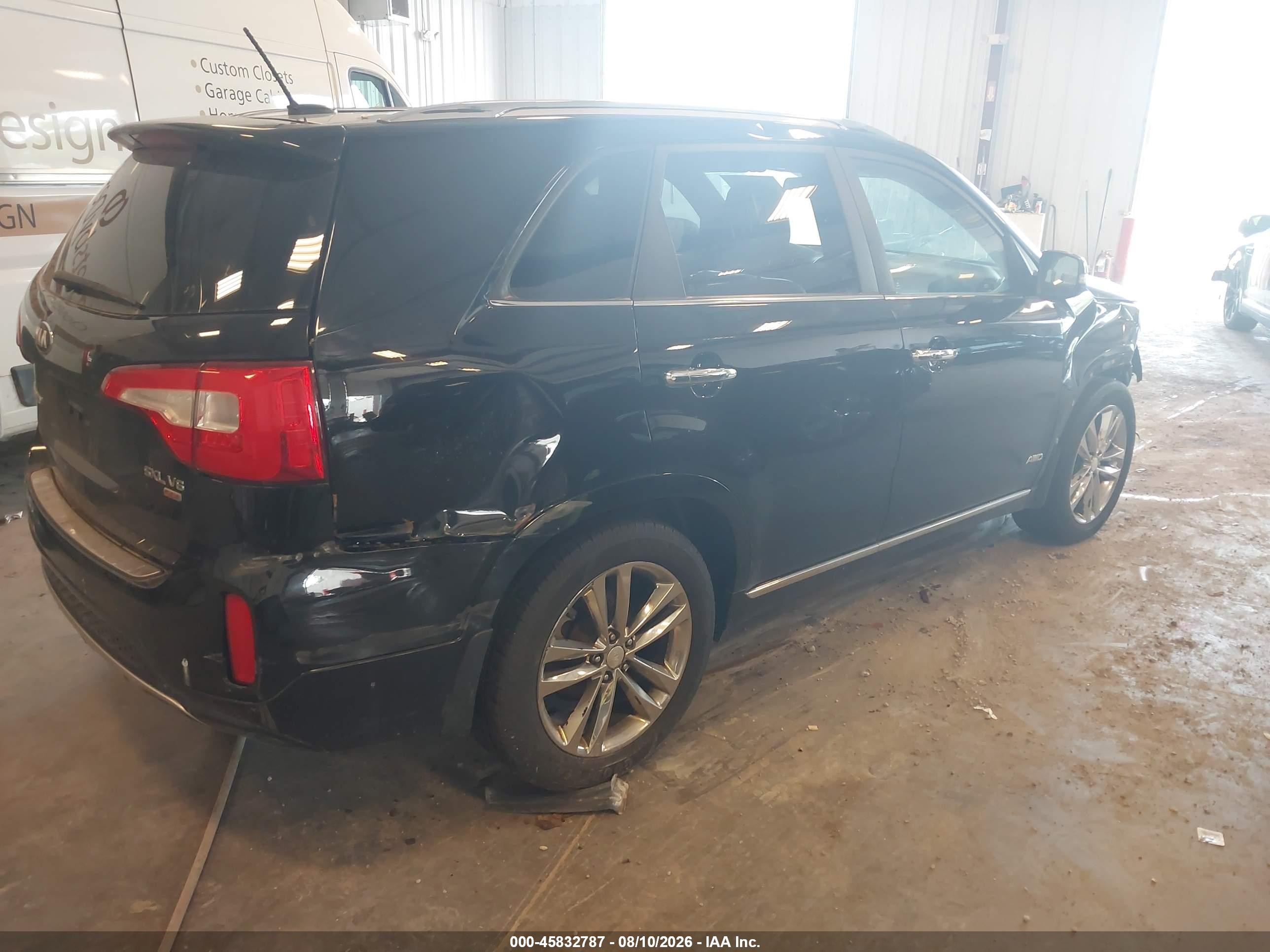 2014 Kia Sorento Limited V6 Black vin: 5XYKWDA70EG485400