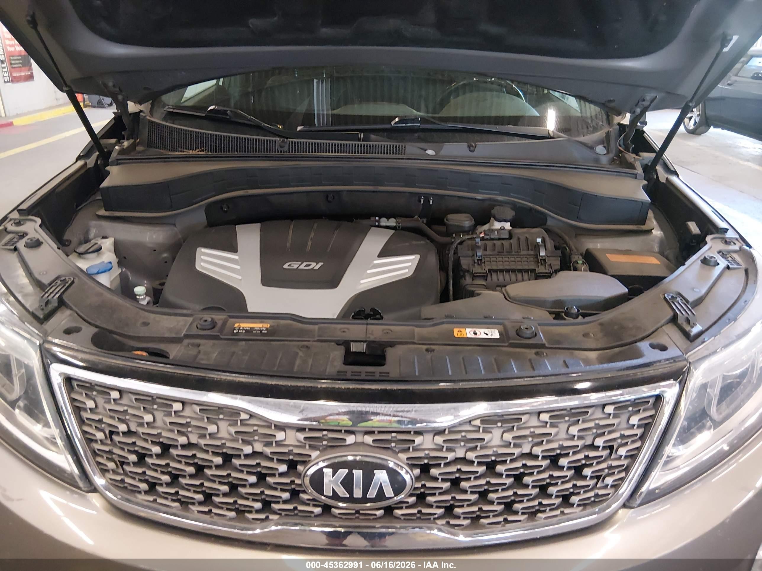 2014 Kia Sorento Limited V6 Gray vin: 5XYKWDA70EG498602