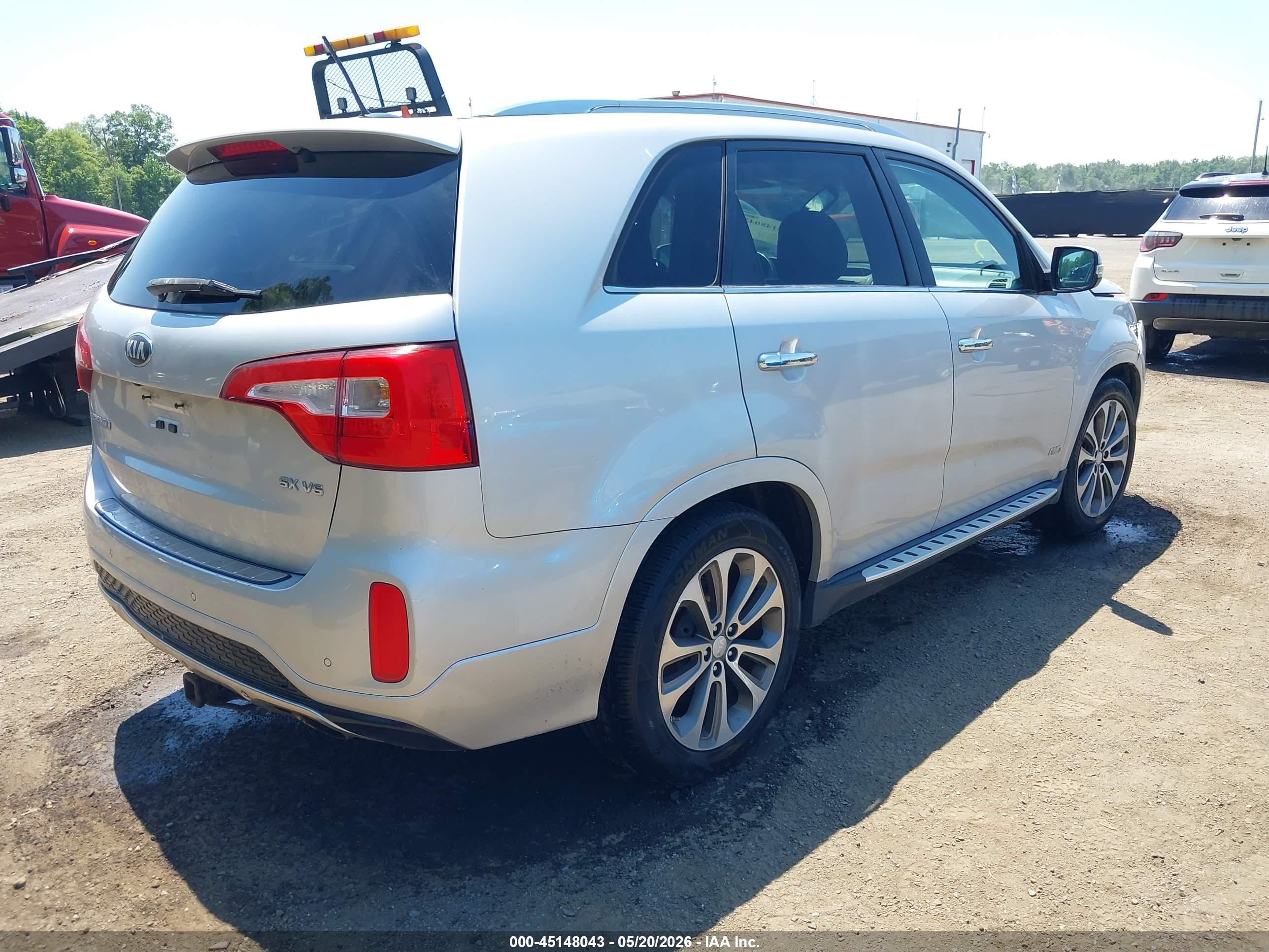 2015 Kia Sorento Sx V6 Silver vin: 5XYKWDA70FG627133