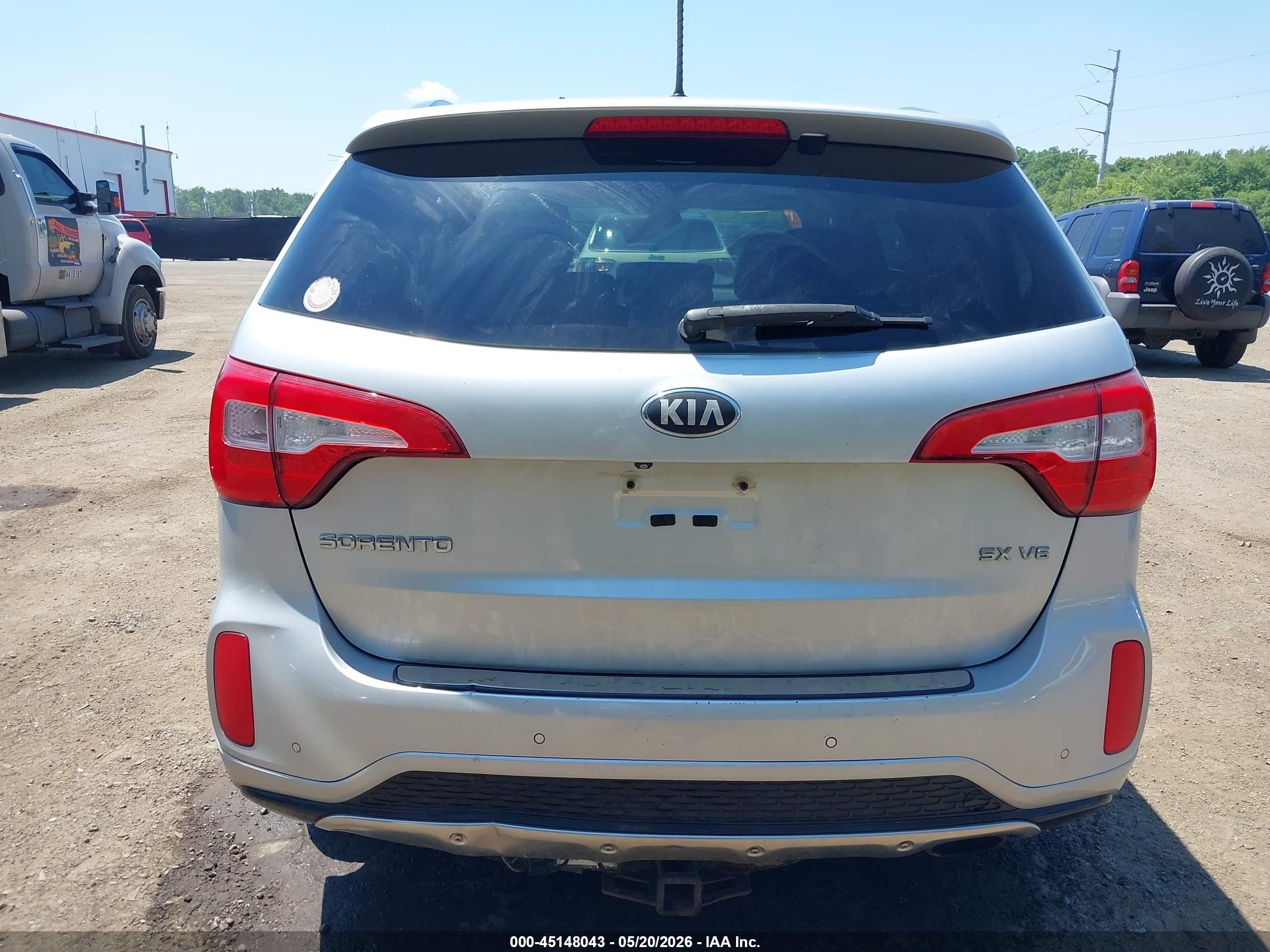 2015 Kia Sorento Sx V6 Silver vin: 5XYKWDA70FG627133
