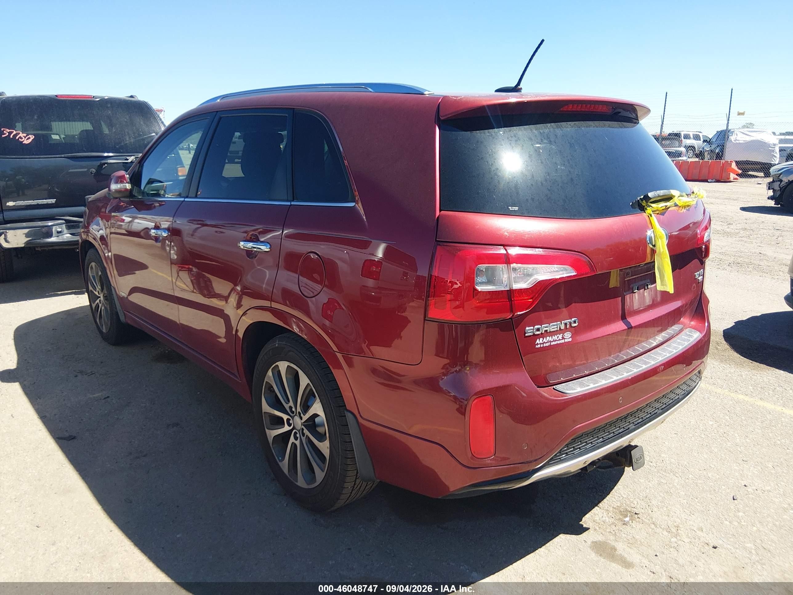 2014 Kia Sorento Sx V6 Red vin: 5XYKWDA71EG464491