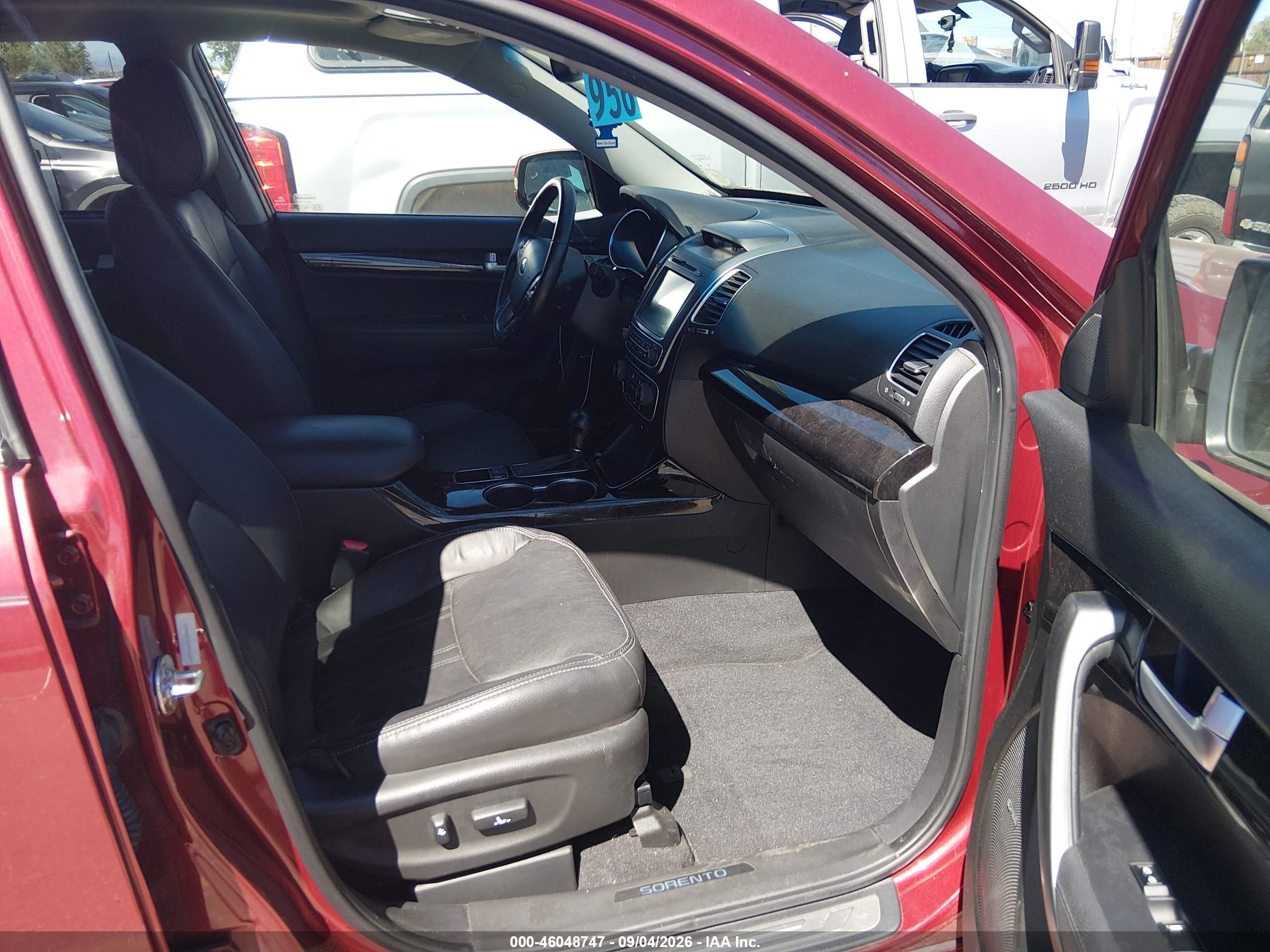 2014 Kia Sorento Sx V6 Red vin: 5XYKWDA71EG464491