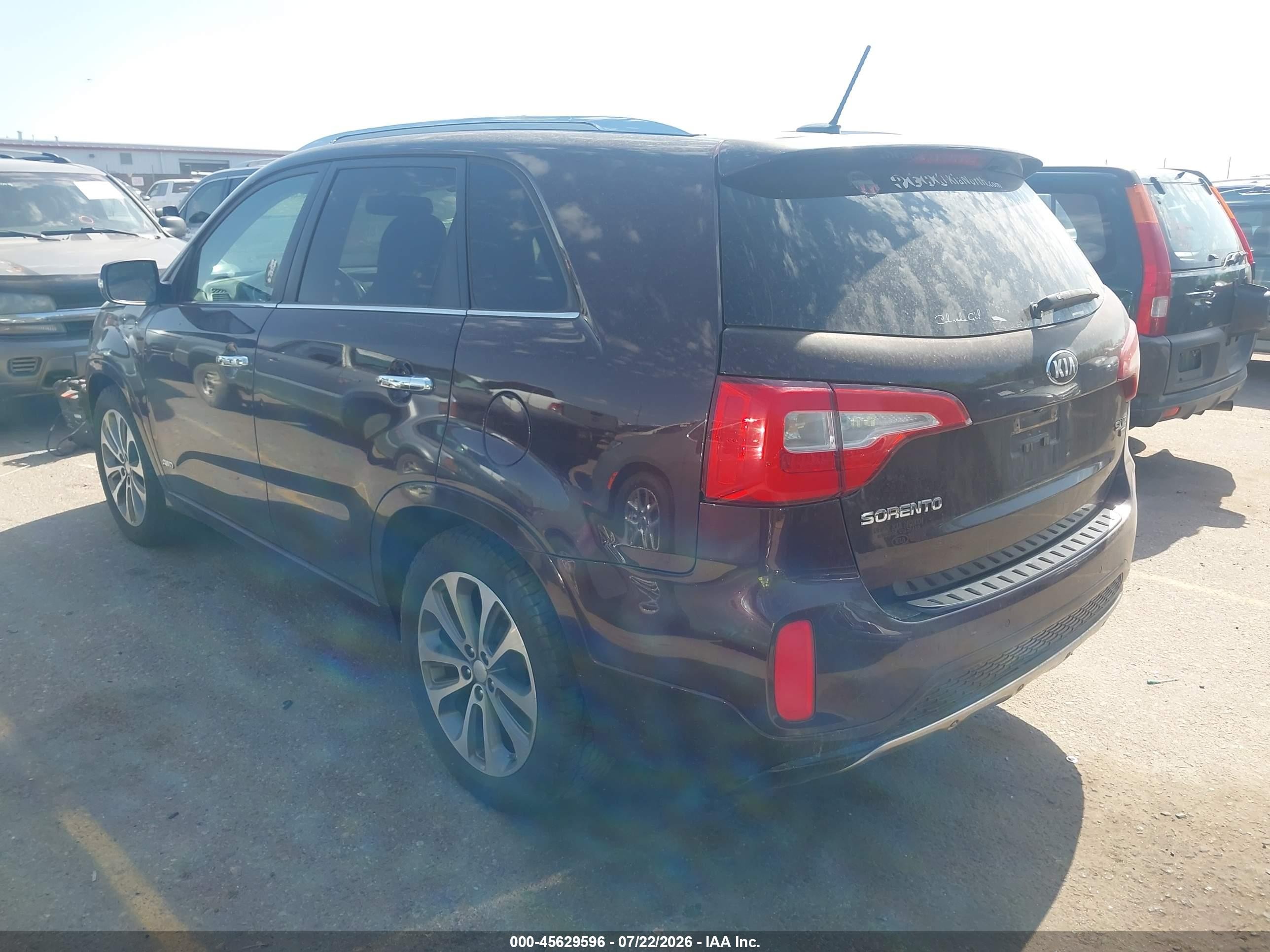 2014 Kia Sorento Sx V6 Red vin: 5XYKWDA71EG495482