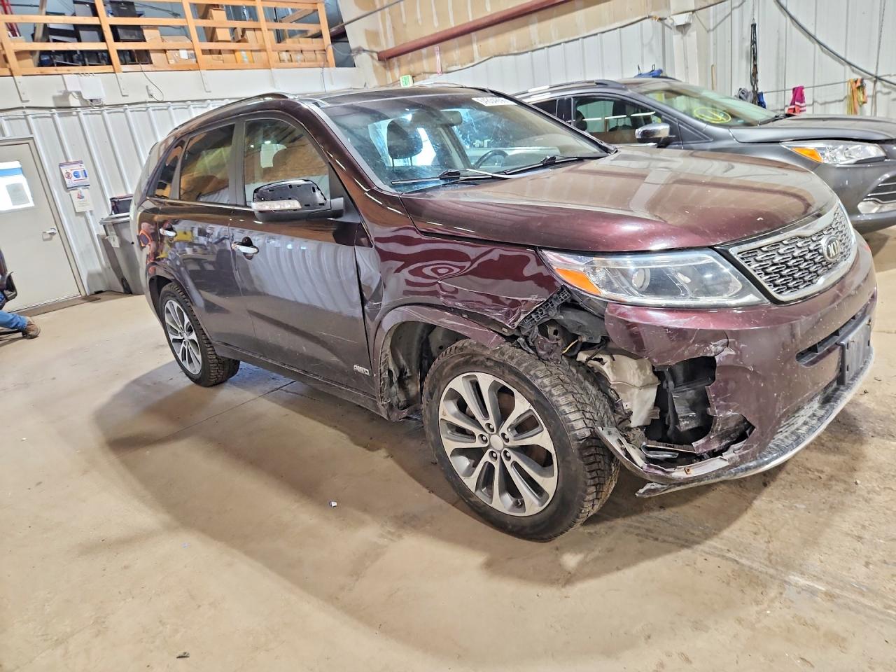 2015 Kia Sorento Sx Burgundy vin: 5XYKWDA71FG554015