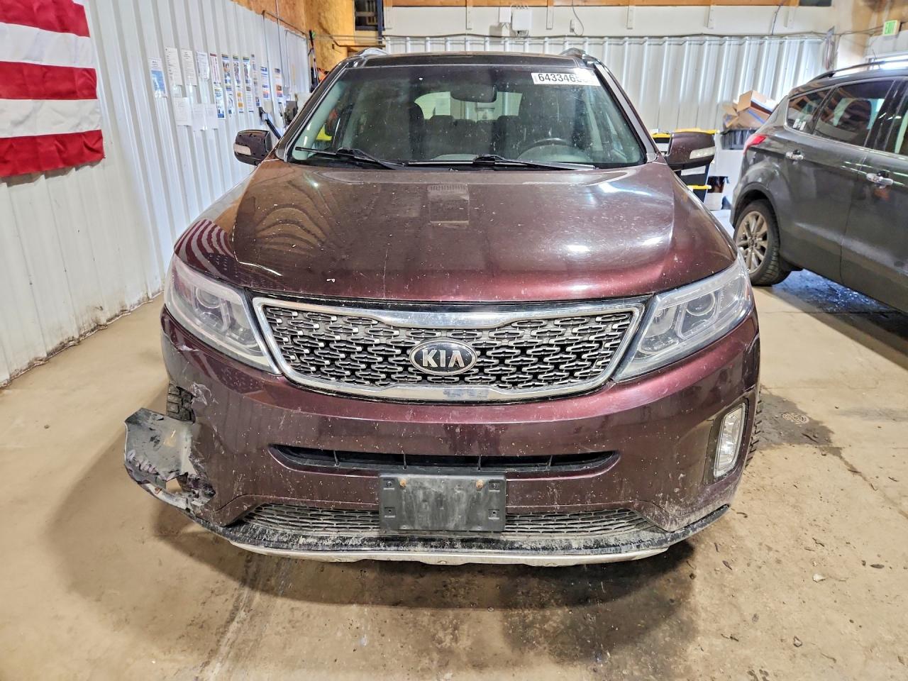 2015 Kia Sorento Sx Burgundy vin: 5XYKWDA71FG554015