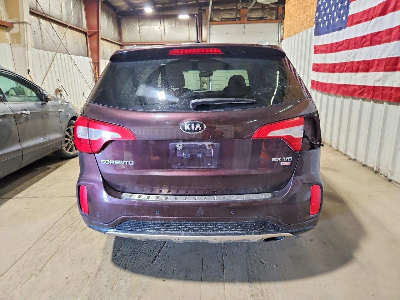 2015 Kia Sorento Sx Burgundy vin: 5XYKWDA71FG554015