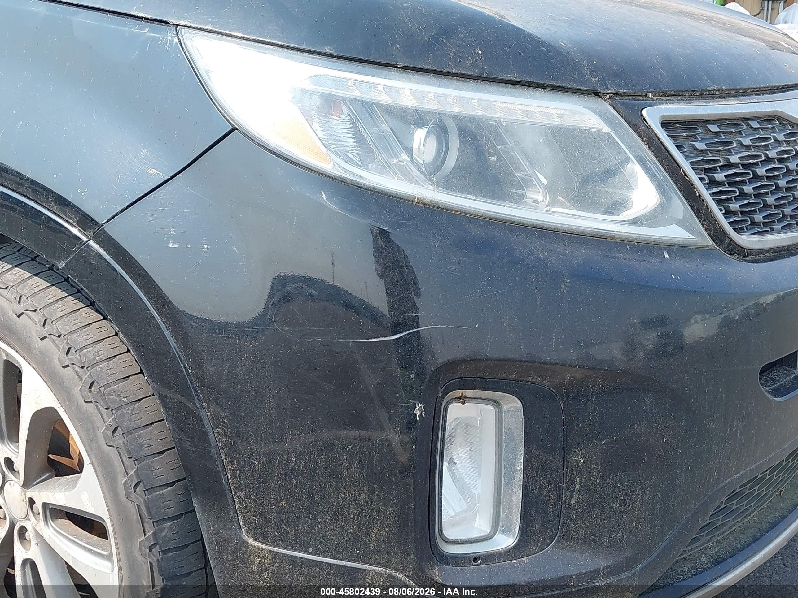 2015 Kia Sorento Sx V6 Black vin: 5XYKWDA71FG561594