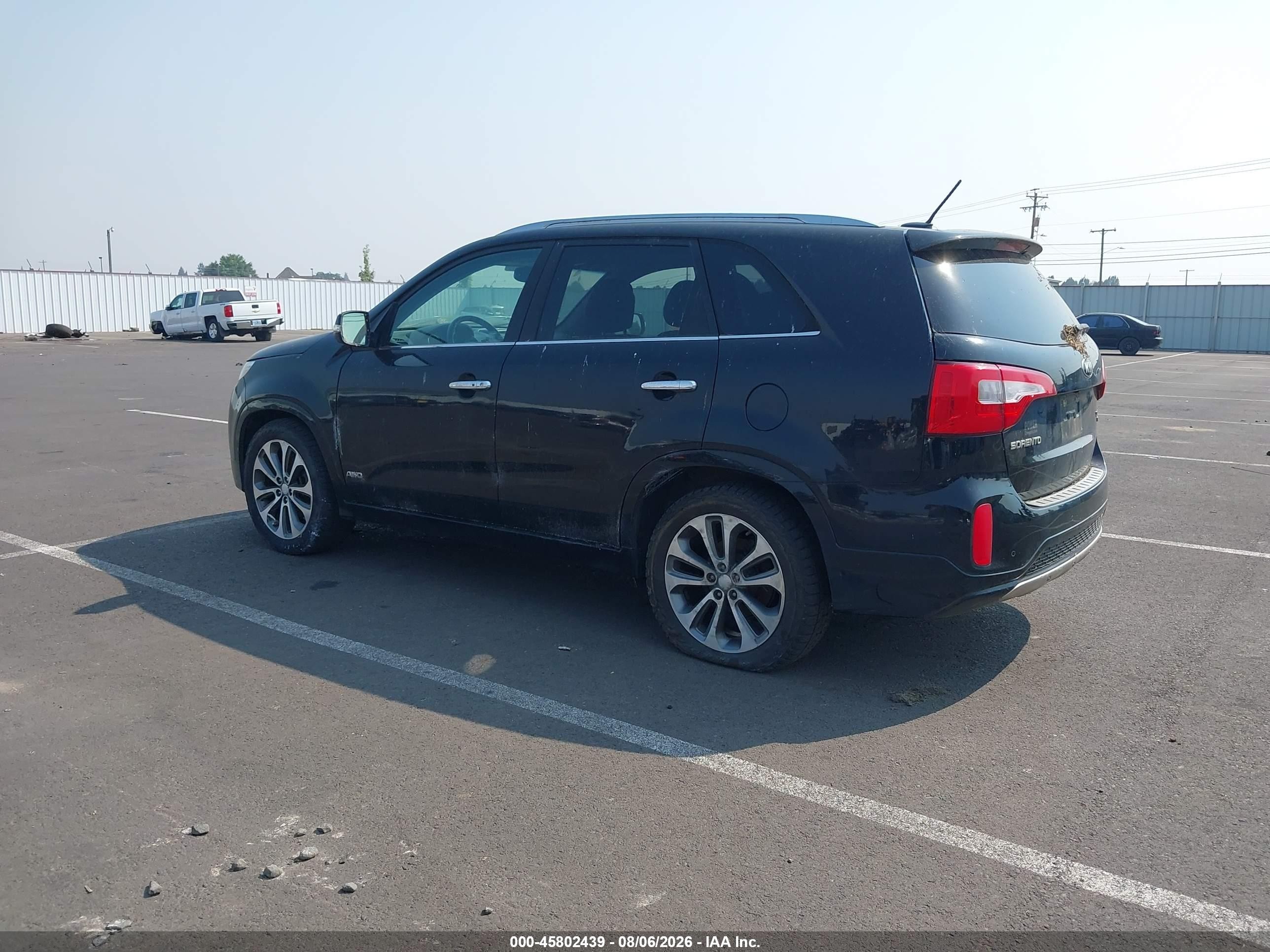 2015 Kia Sorento Sx V6 Black vin: 5XYKWDA71FG561594