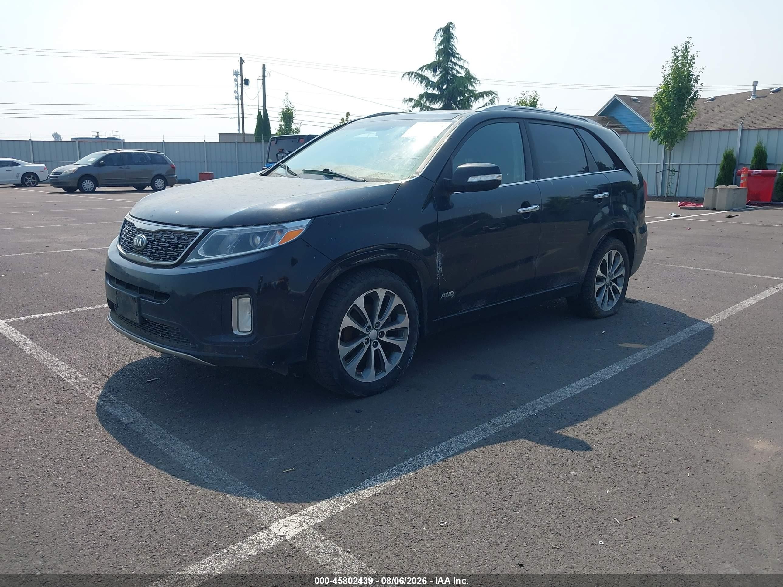 2015 Kia Sorento Sx V6 Black vin: 5XYKWDA71FG561594