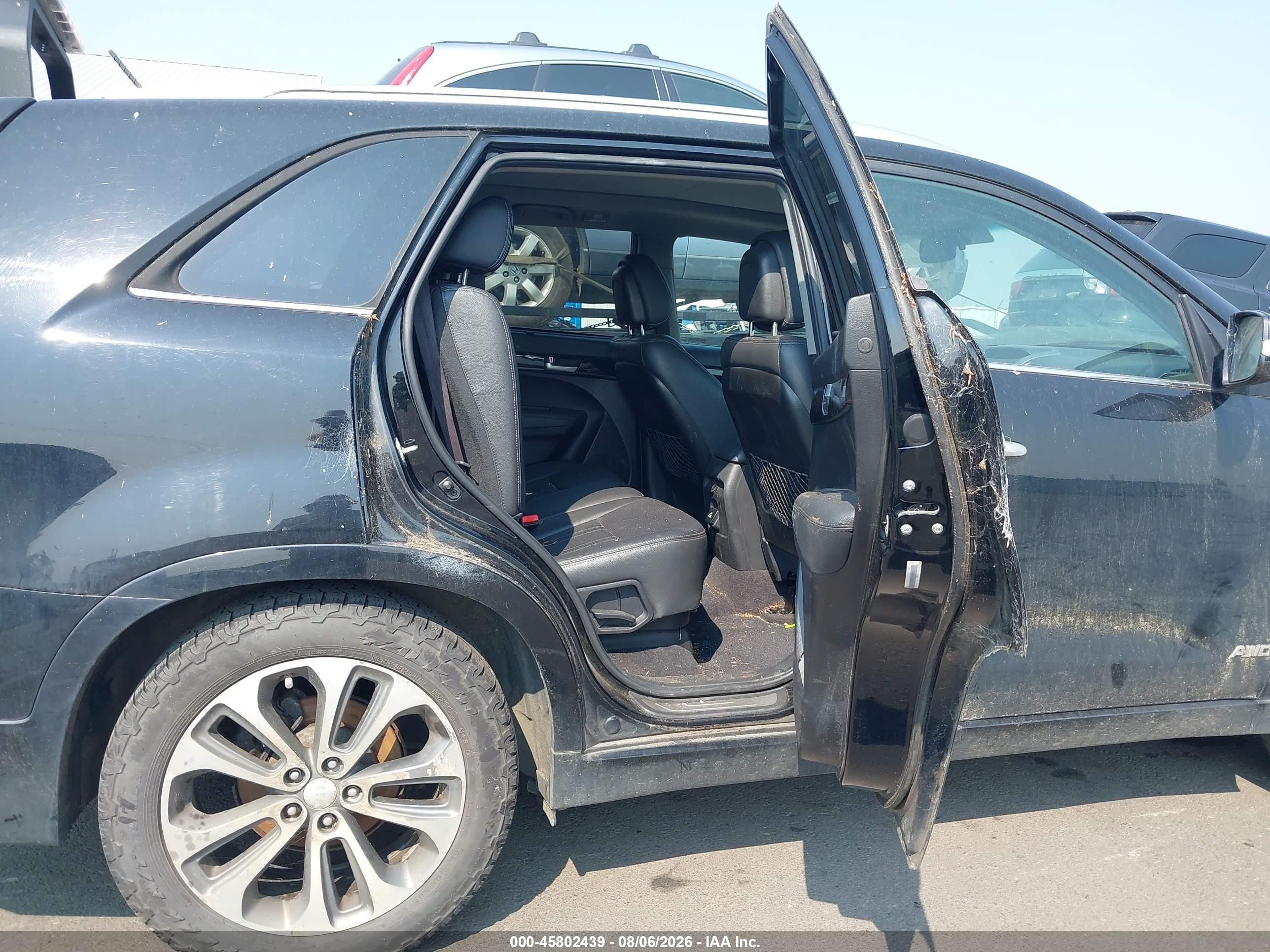 2015 Kia Sorento Sx V6 Black vin: 5XYKWDA71FG561594