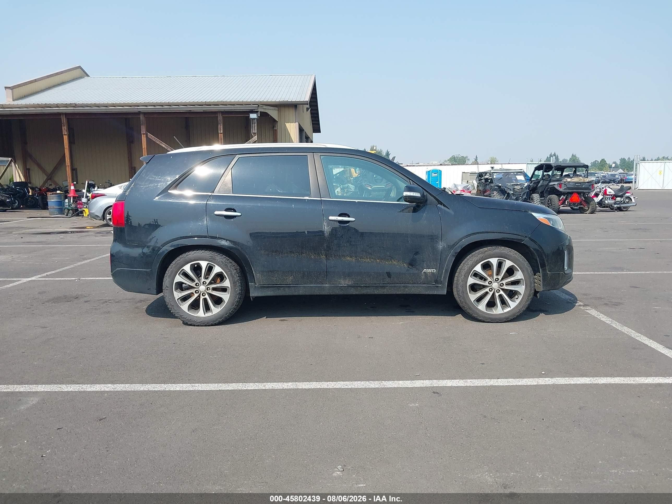 2015 Kia Sorento Sx V6 Black vin: 5XYKWDA71FG561594