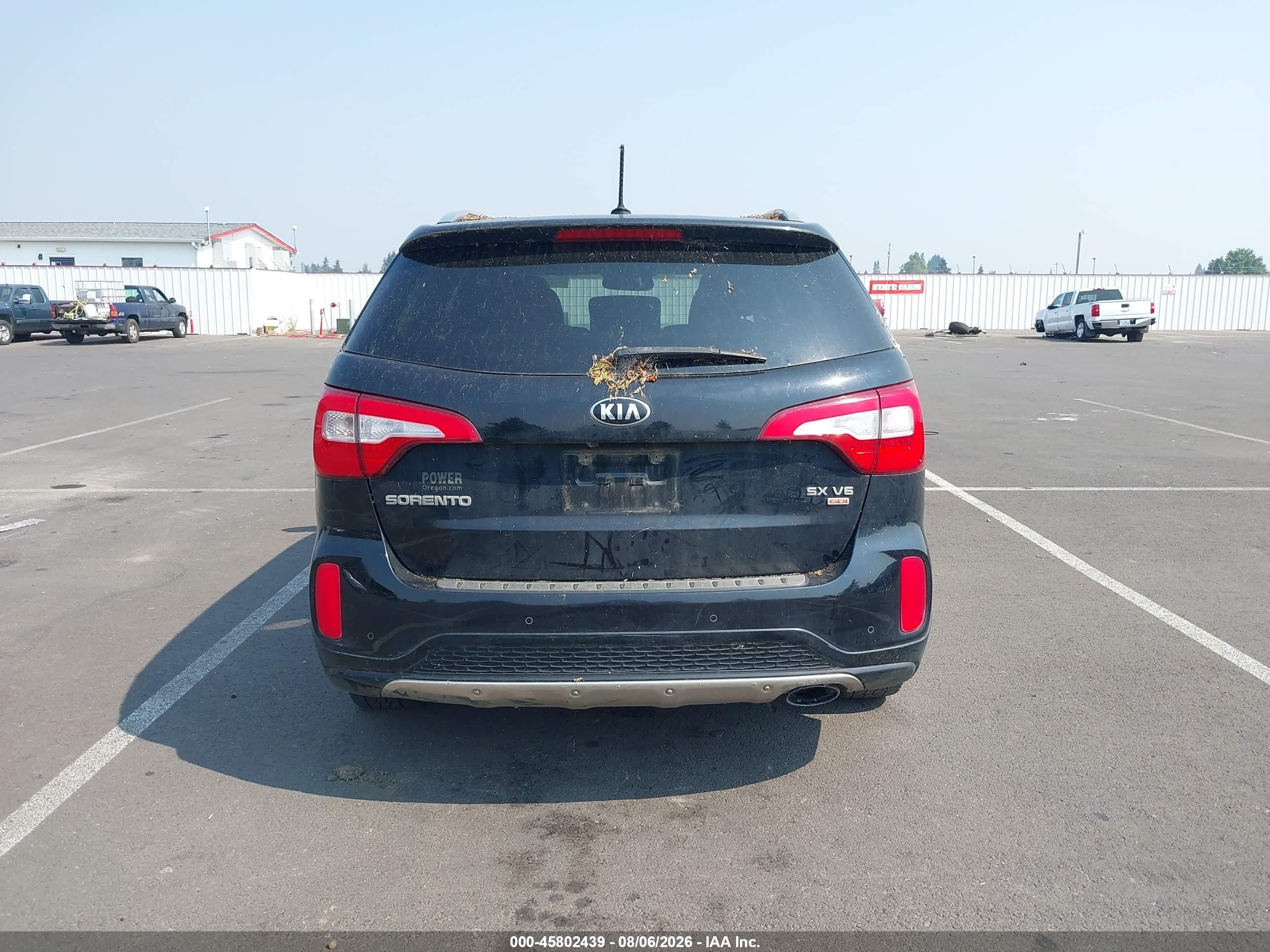 2015 Kia Sorento Sx V6 Black vin: 5XYKWDA71FG561594