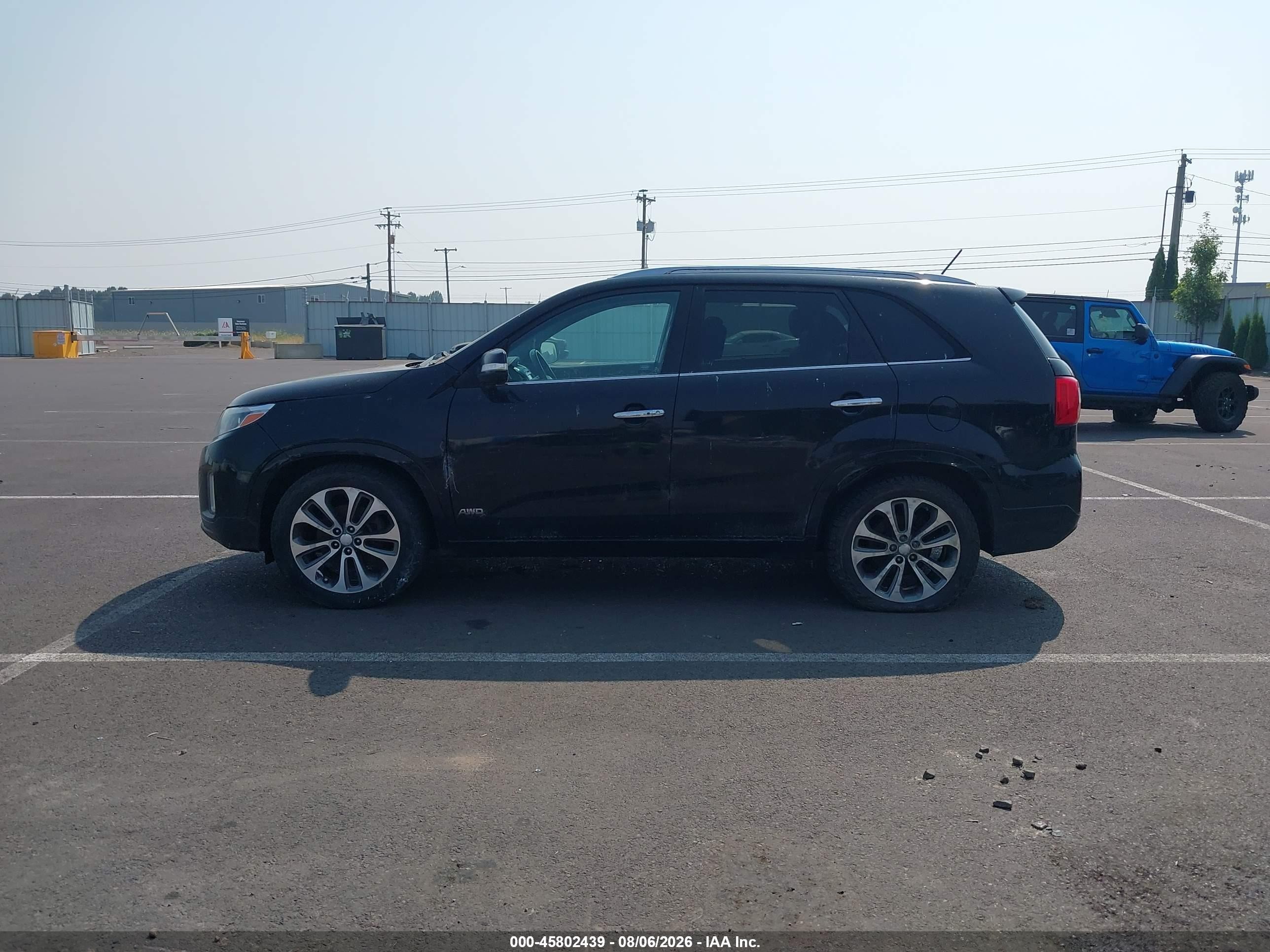 2015 Kia Sorento Sx V6 Black vin: 5XYKWDA71FG561594