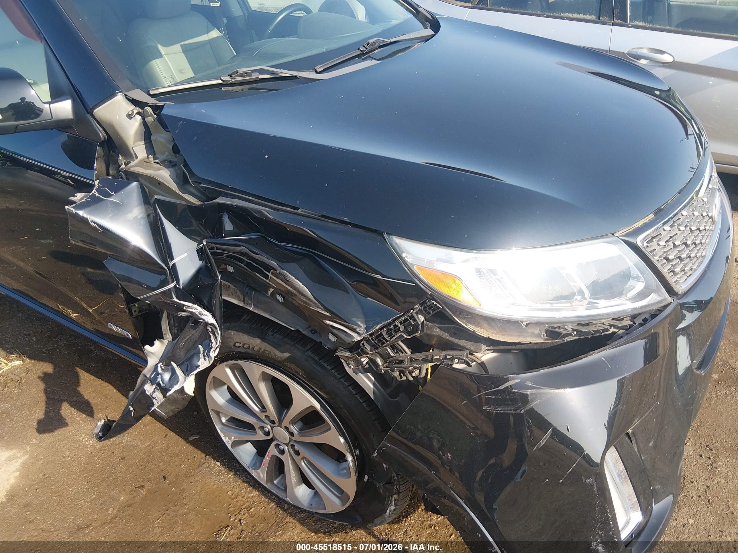 2015 Kia Sorento Sx V6 Black vin: 5XYKWDA71FG595275