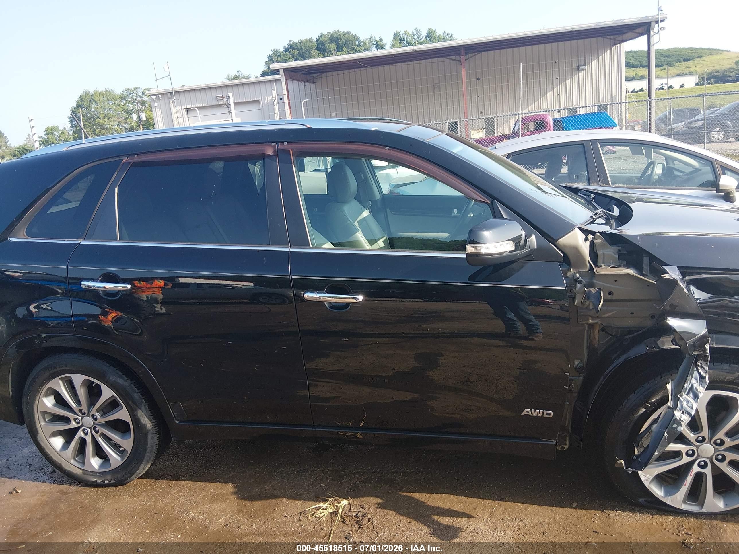 2015 Kia Sorento Sx V6 Black vin: 5XYKWDA71FG595275