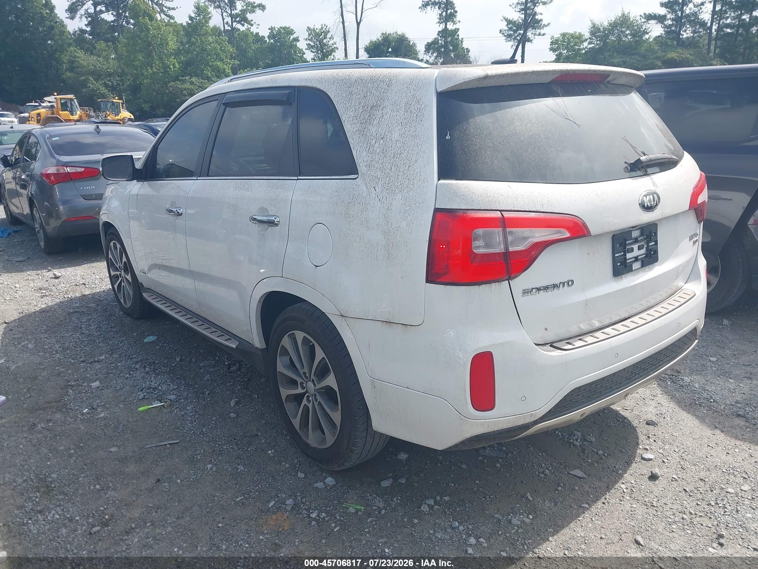 2014 Kia Sorento Sx V6 Белый vin: 5XYKWDA72EG502312