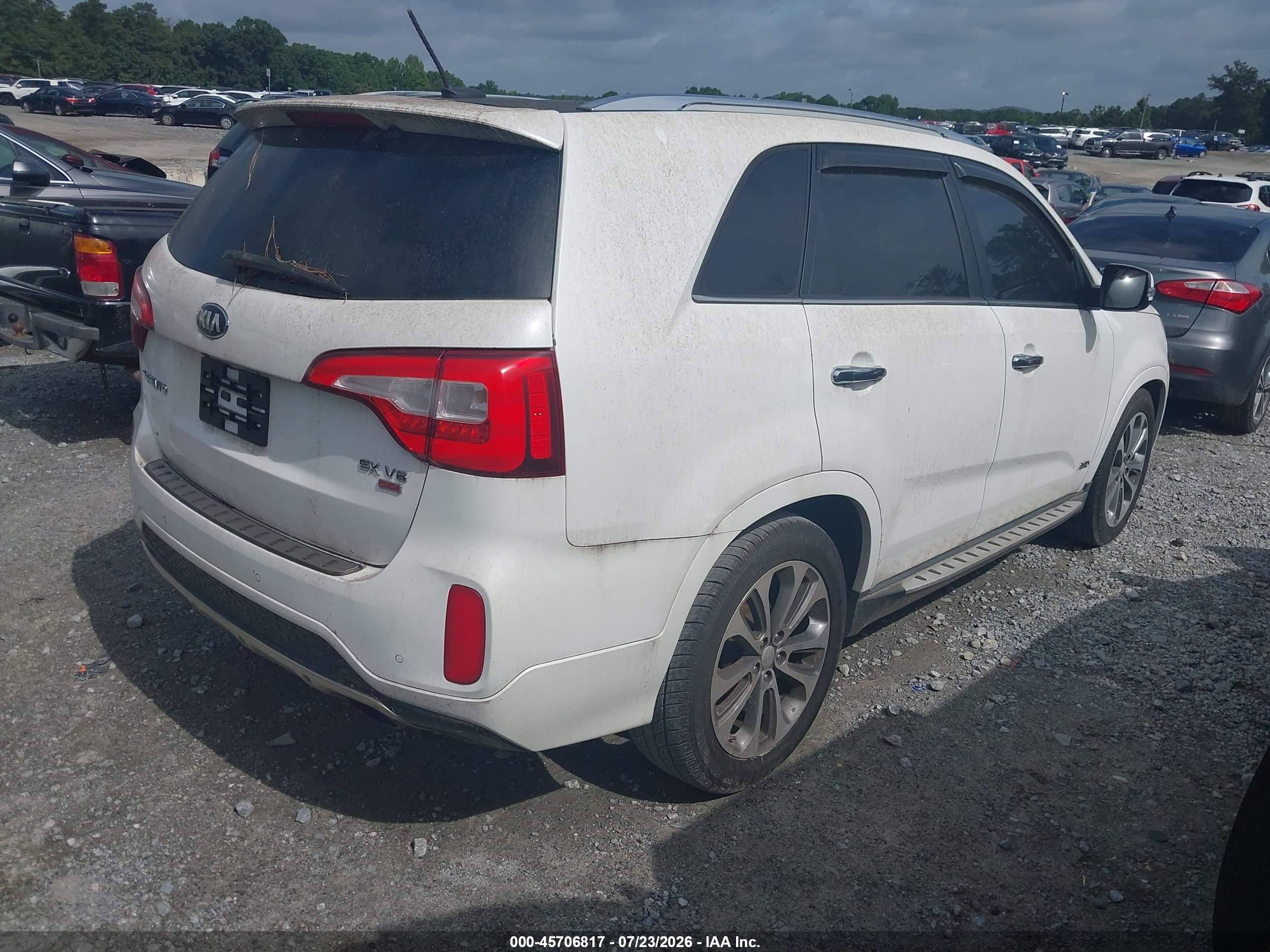 2014 Kia Sorento Sx V6 Белый vin: 5XYKWDA72EG502312
