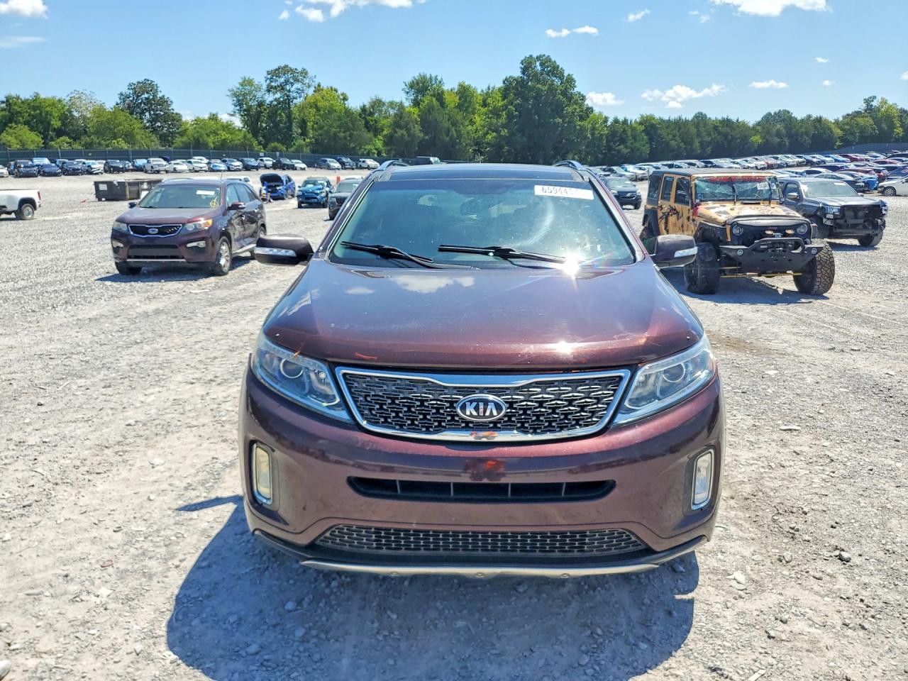 2014 Kia Sorento Sx Burgundy vin: 5XYKWDA72EG531616