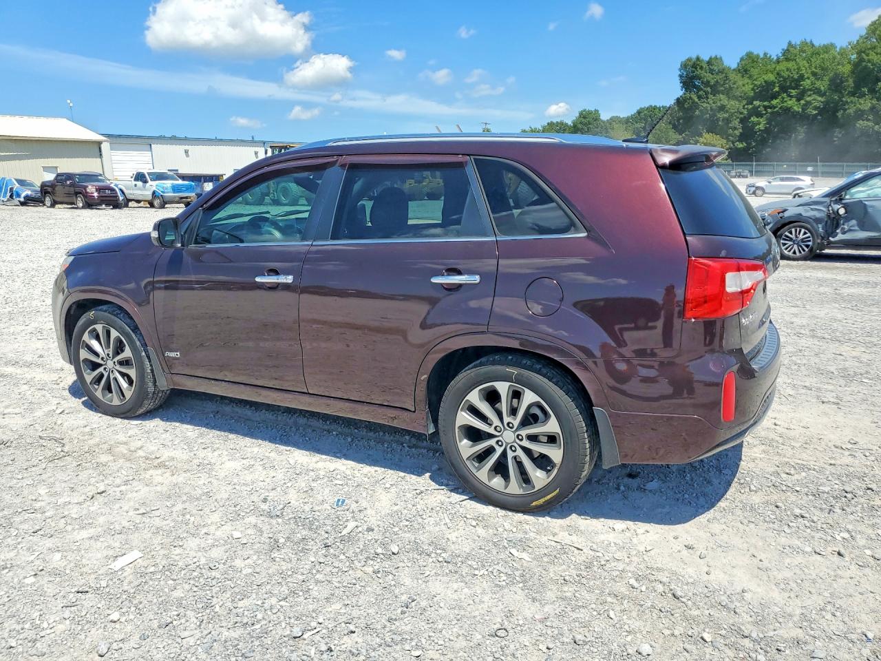 2014 Kia Sorento Sx Burgundy vin: 5XYKWDA72EG531616