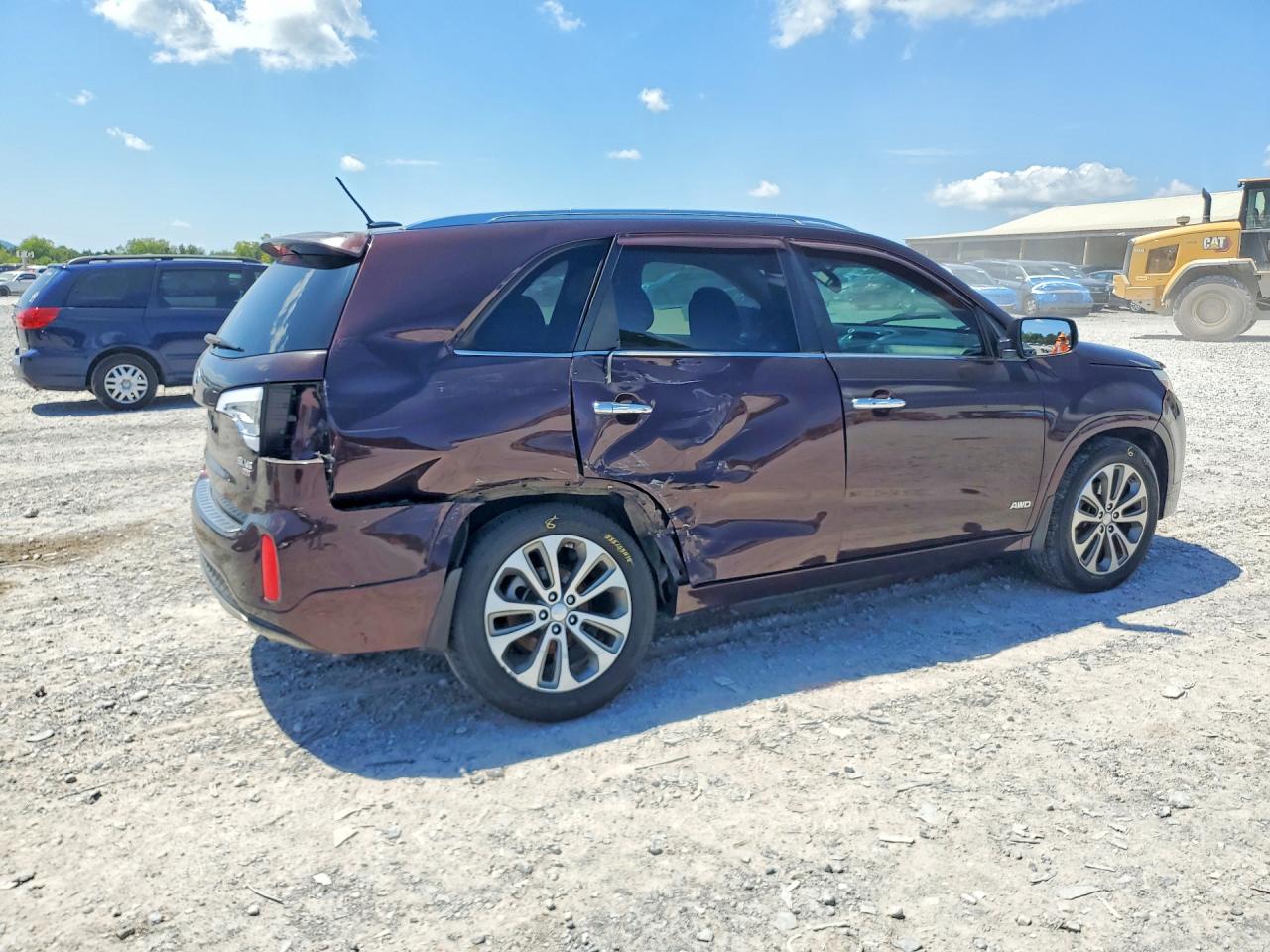 2014 Kia Sorento Sx Burgundy vin: 5XYKWDA72EG531616