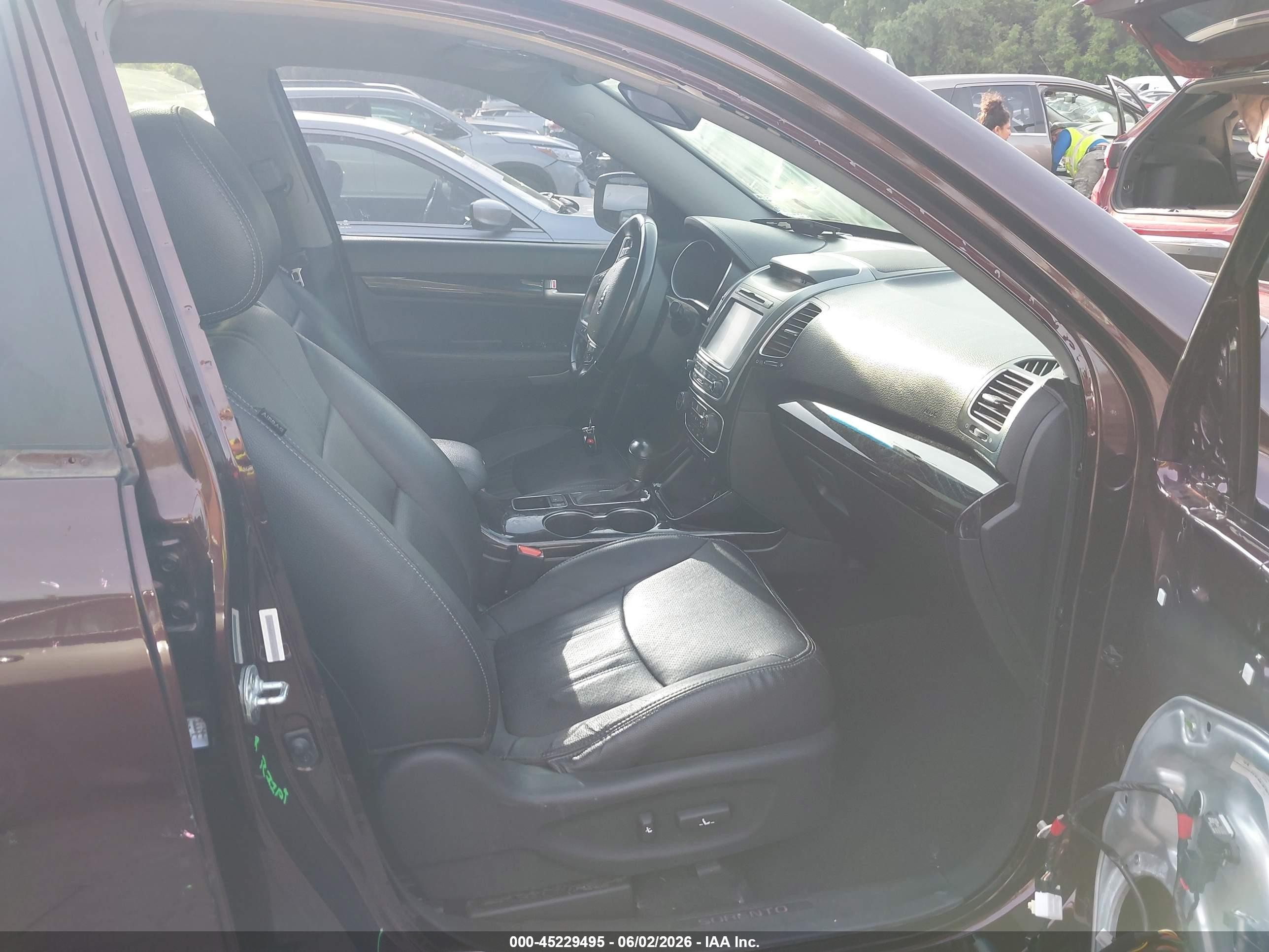 2015 Kia Sorento Sx V6 Burgundy vin: 5XYKWDA72FG625870