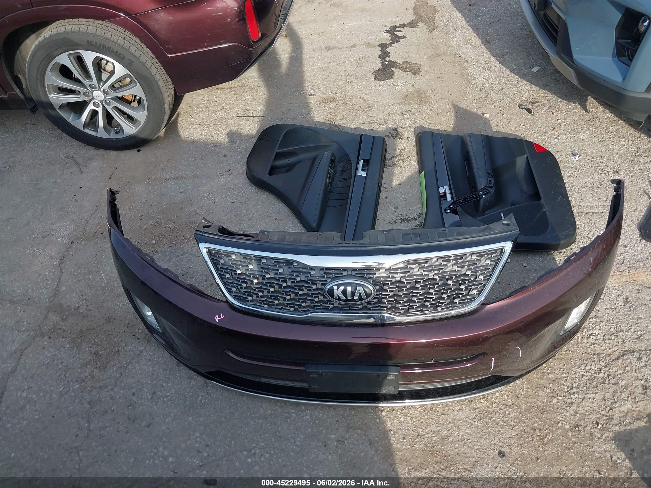2015 Kia Sorento Sx V6 Burgundy vin: 5XYKWDA72FG625870