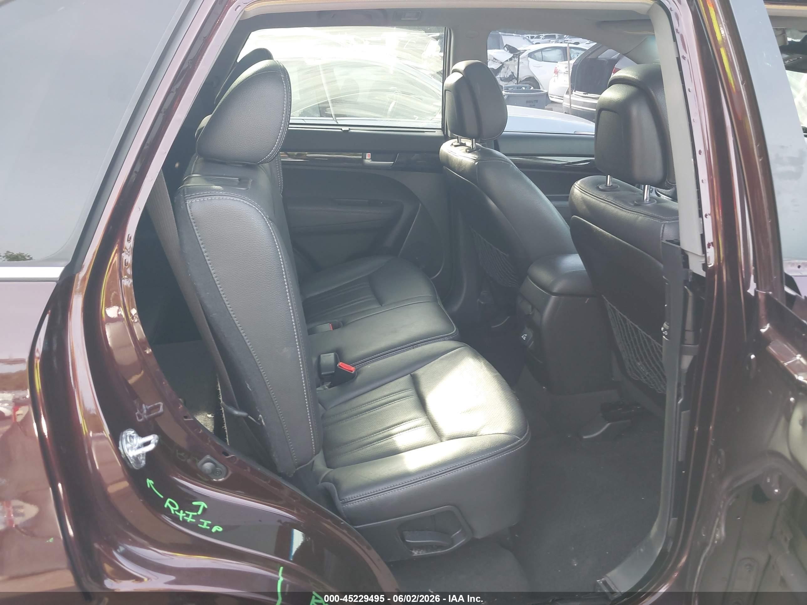 2015 Kia Sorento Sx V6 Burgundy vin: 5XYKWDA72FG625870