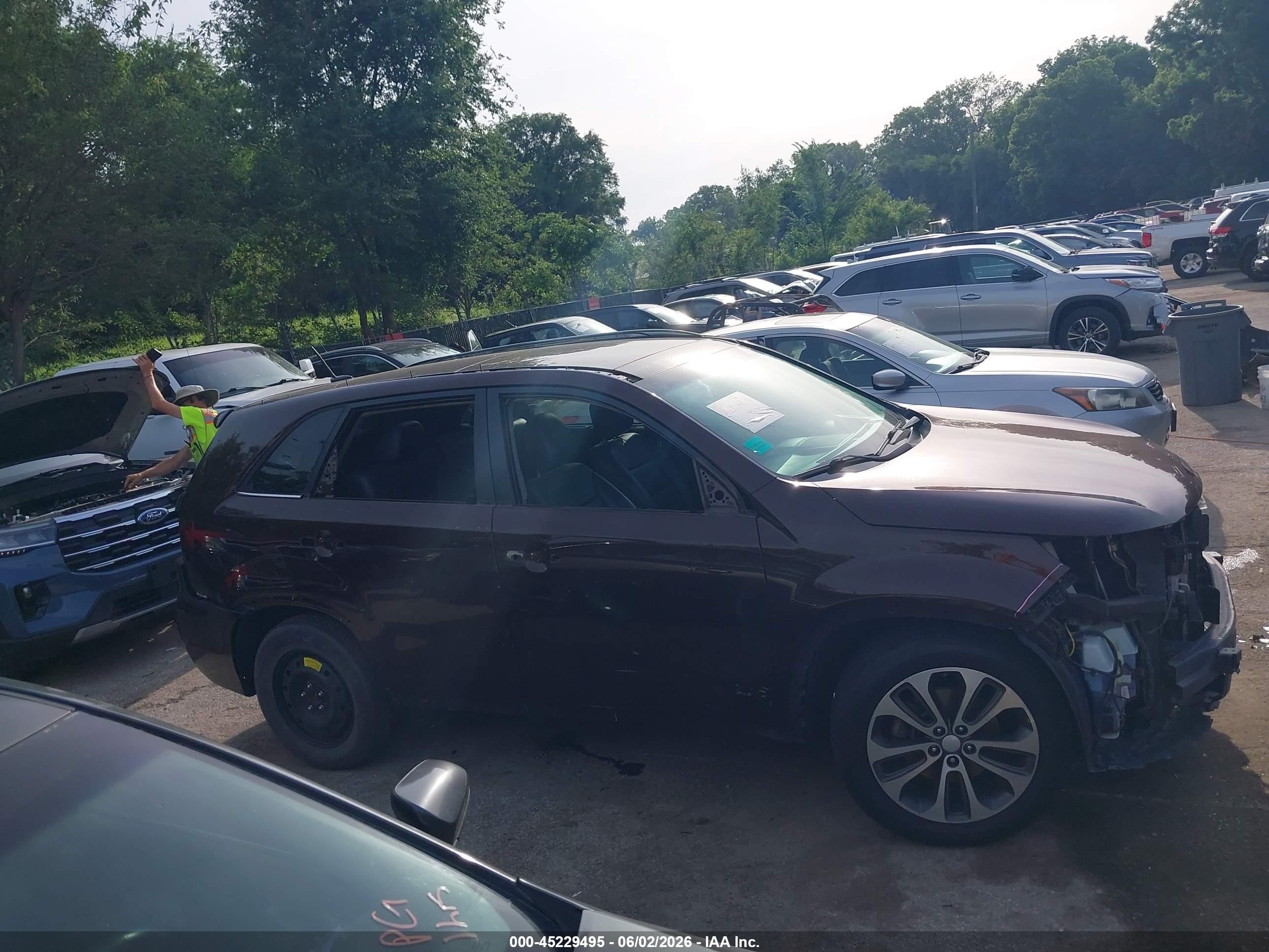 2015 Kia Sorento Sx V6 Burgundy vin: 5XYKWDA72FG625870