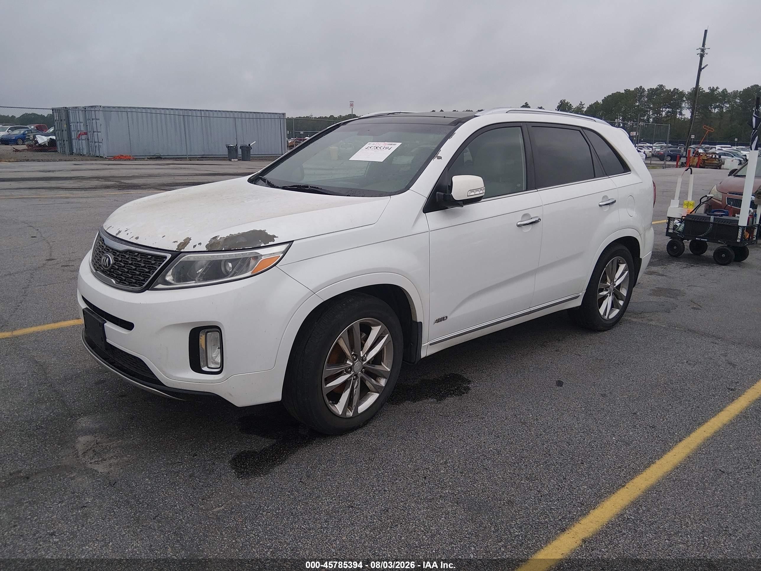 2015 Kia Sorento Limited V6 Белый vin: 5XYKWDA72FG626422