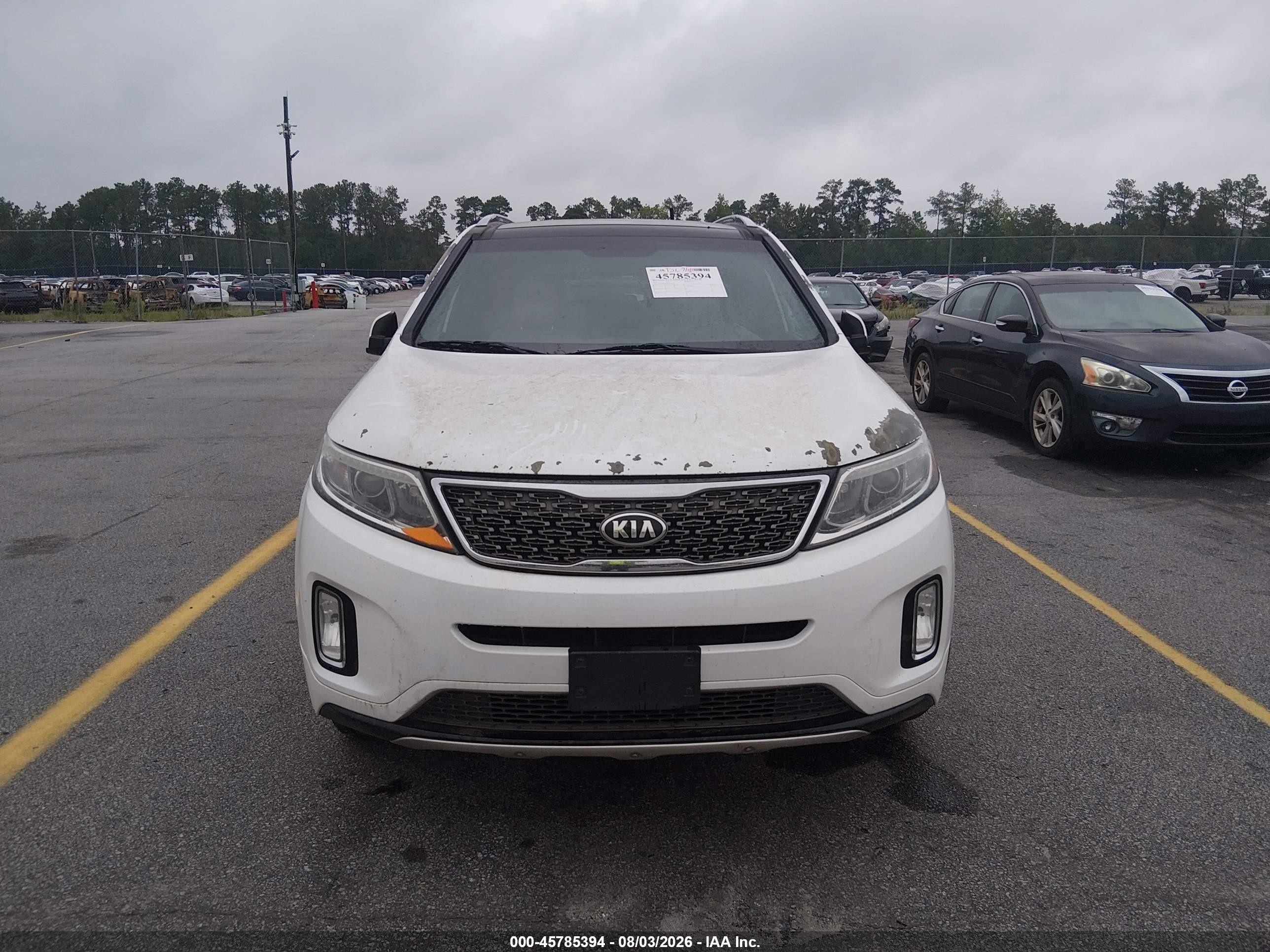 2015 Kia Sorento Limited V6 Белый vin: 5XYKWDA72FG626422