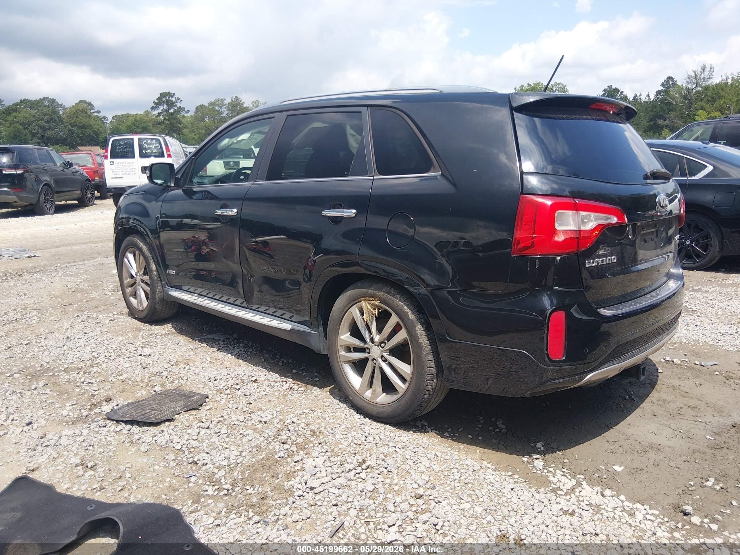 2014 Kia Sorento Limited V6 Black vin: 5XYKWDA73EG489859