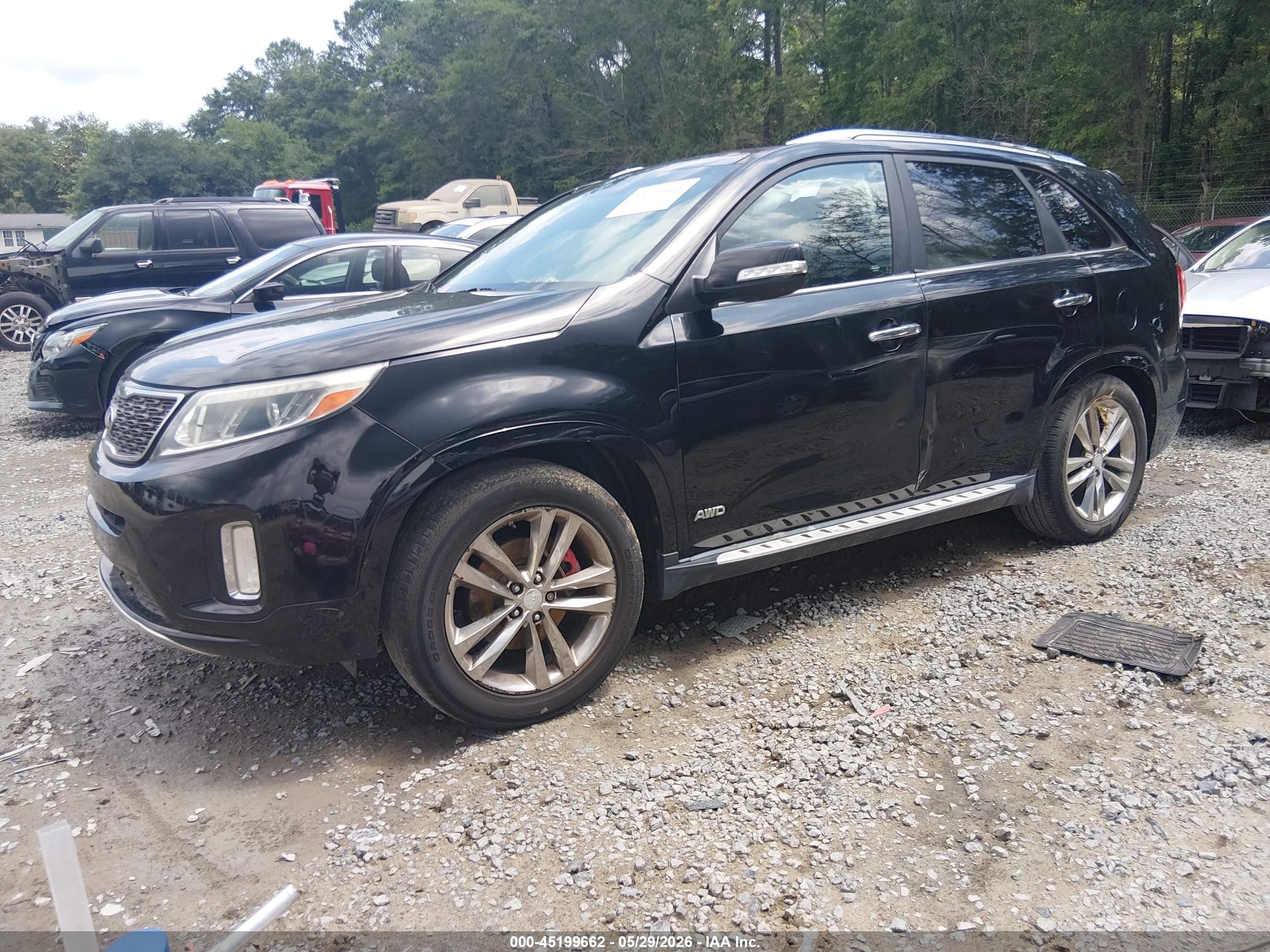 2014 Kia Sorento Limited V6 Black vin: 5XYKWDA73EG489859