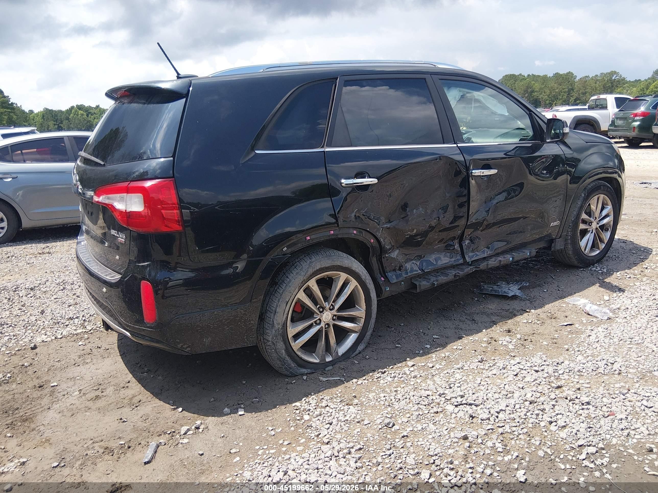 2014 Kia Sorento Limited V6 Black vin: 5XYKWDA73EG489859