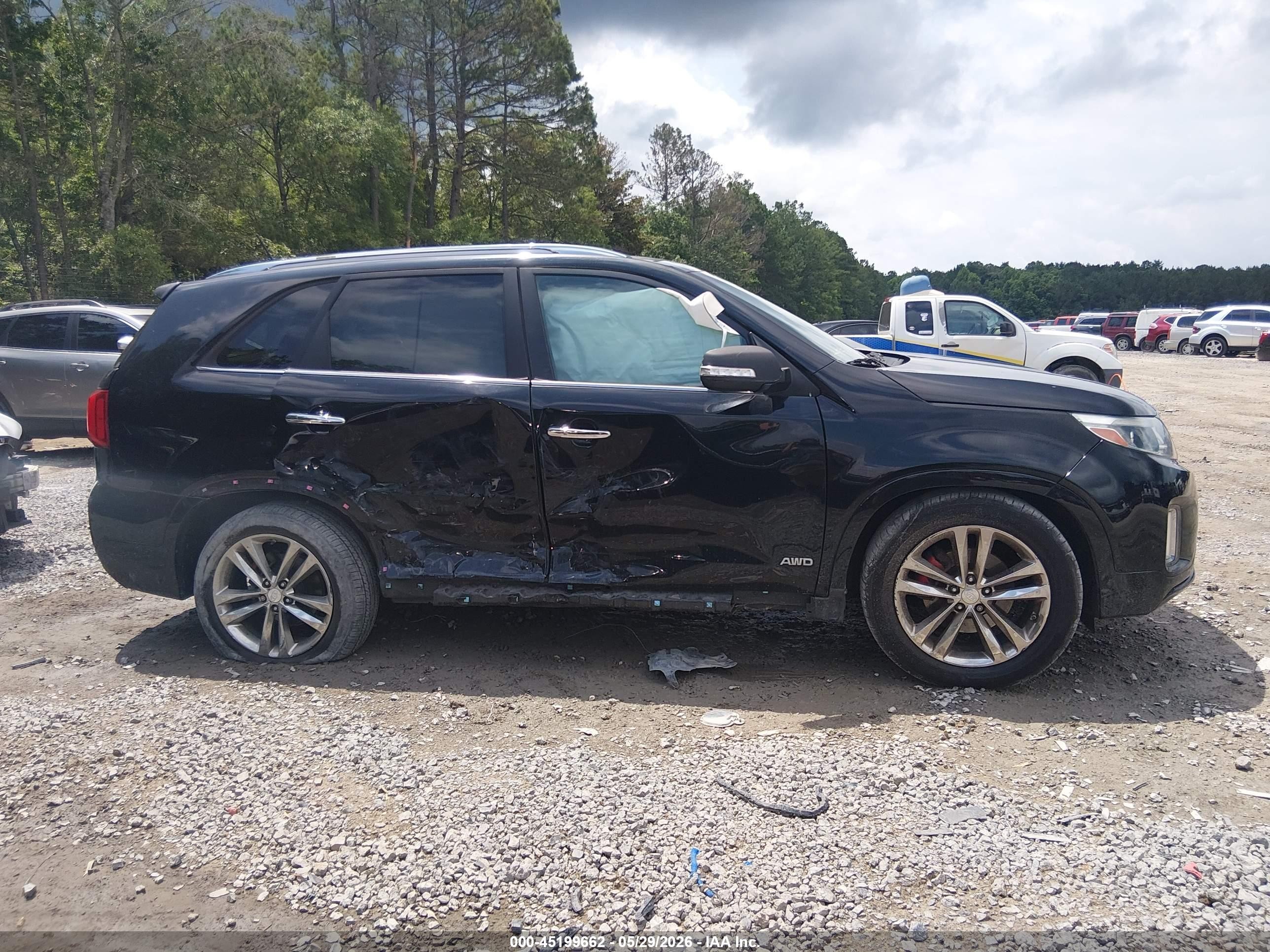 2014 Kia Sorento Limited V6 Black vin: 5XYKWDA73EG489859