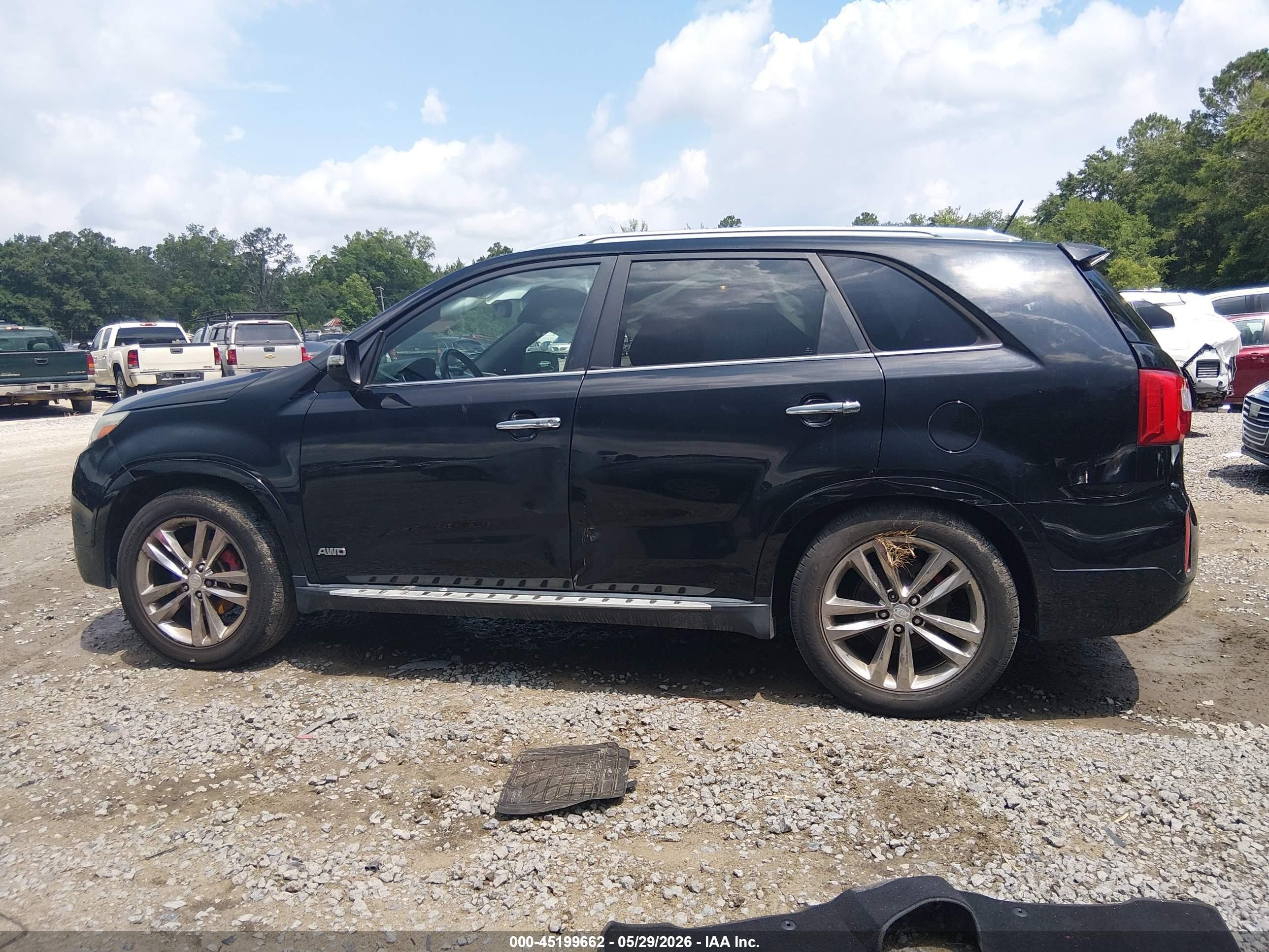2014 Kia Sorento Limited V6 Black vin: 5XYKWDA73EG489859