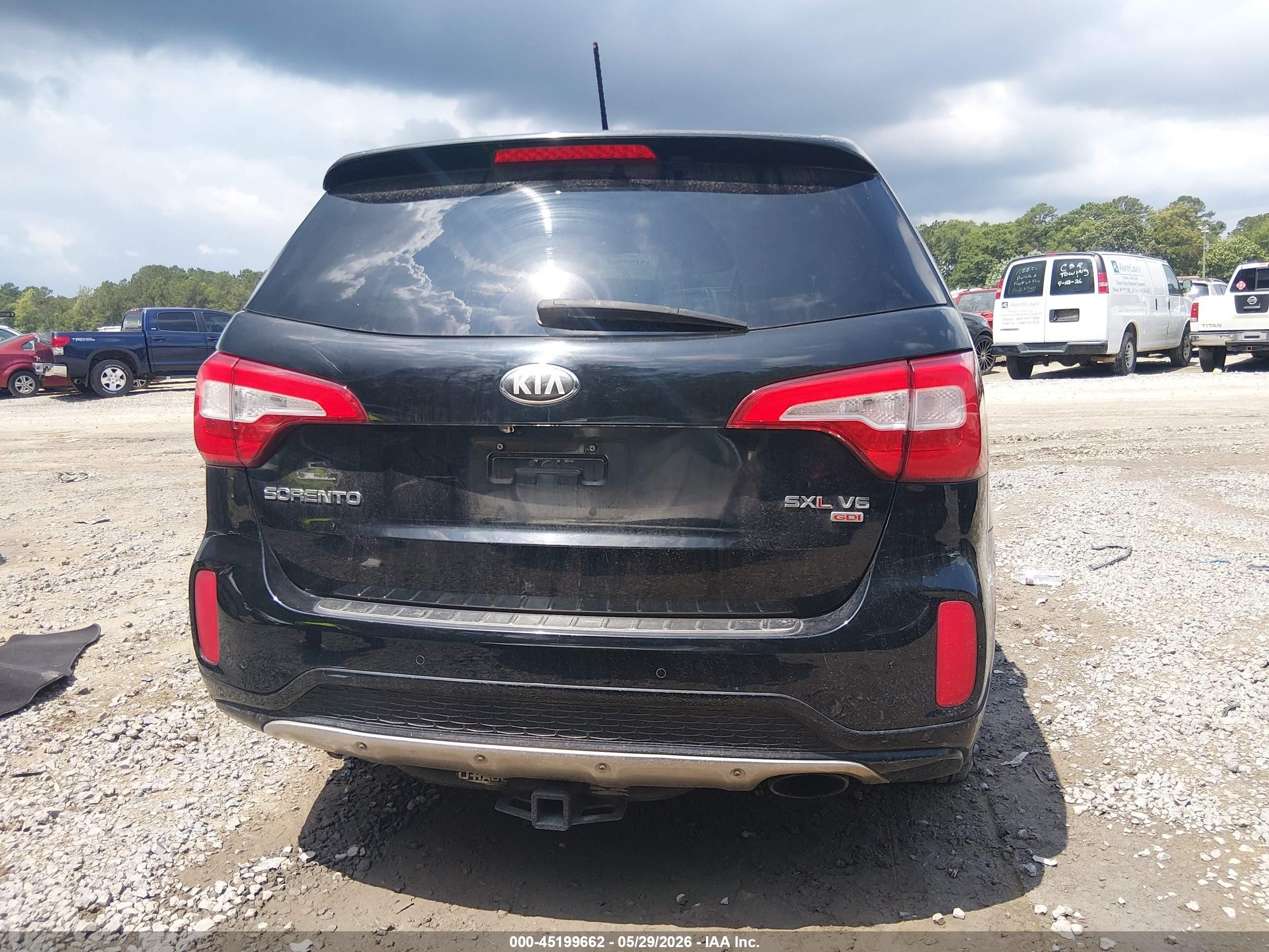 2014 Kia Sorento Limited V6 Black vin: 5XYKWDA73EG489859