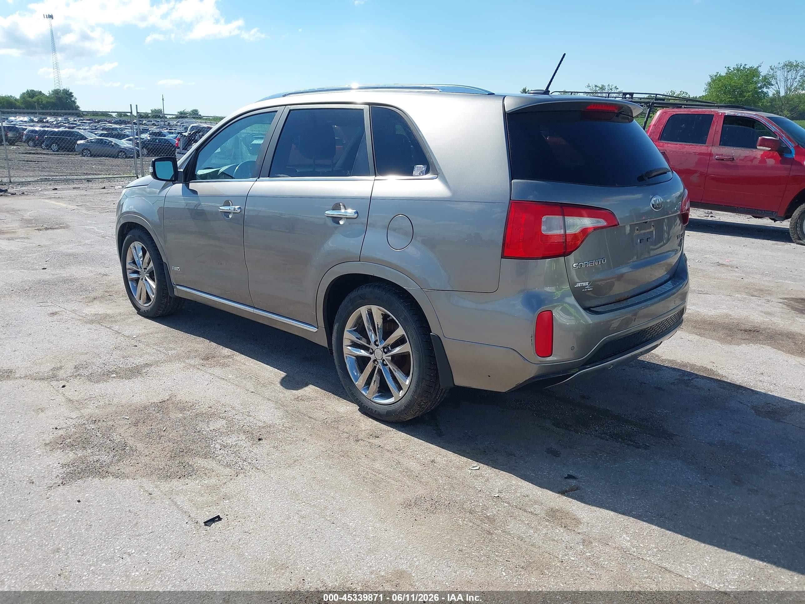2014 Kia Sorento Limited V6 Серый vin: 5XYKWDA73EG495547