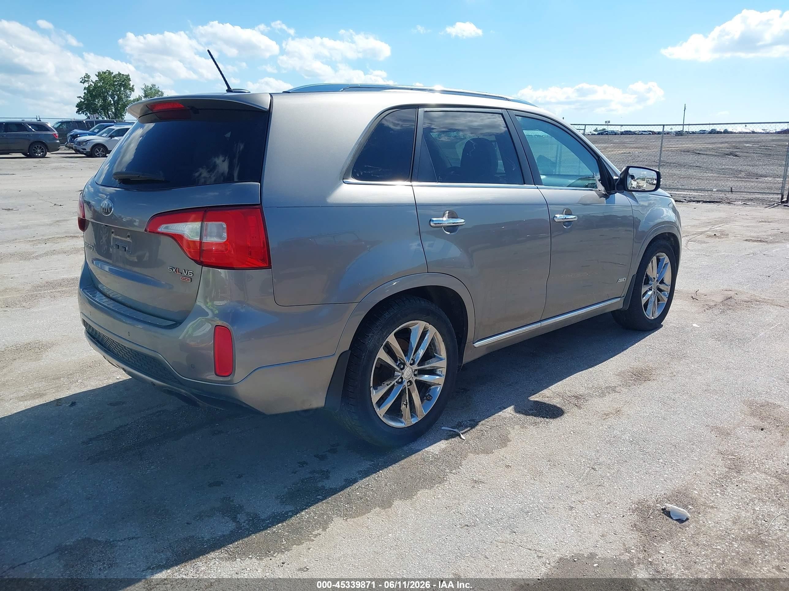 2014 Kia Sorento Limited V6 Серый vin: 5XYKWDA73EG495547