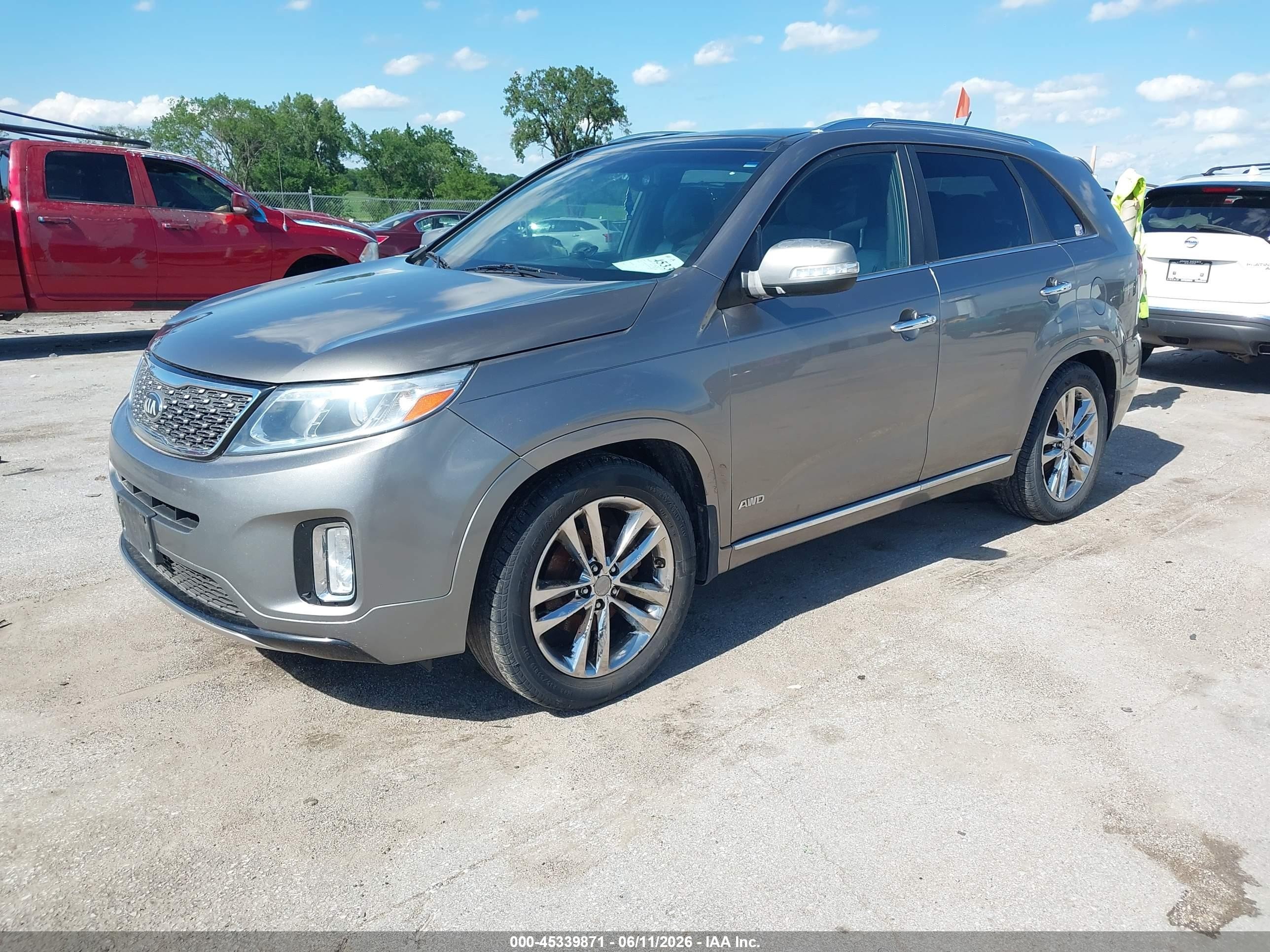 2014 Kia Sorento Limited V6 Серый vin: 5XYKWDA73EG495547