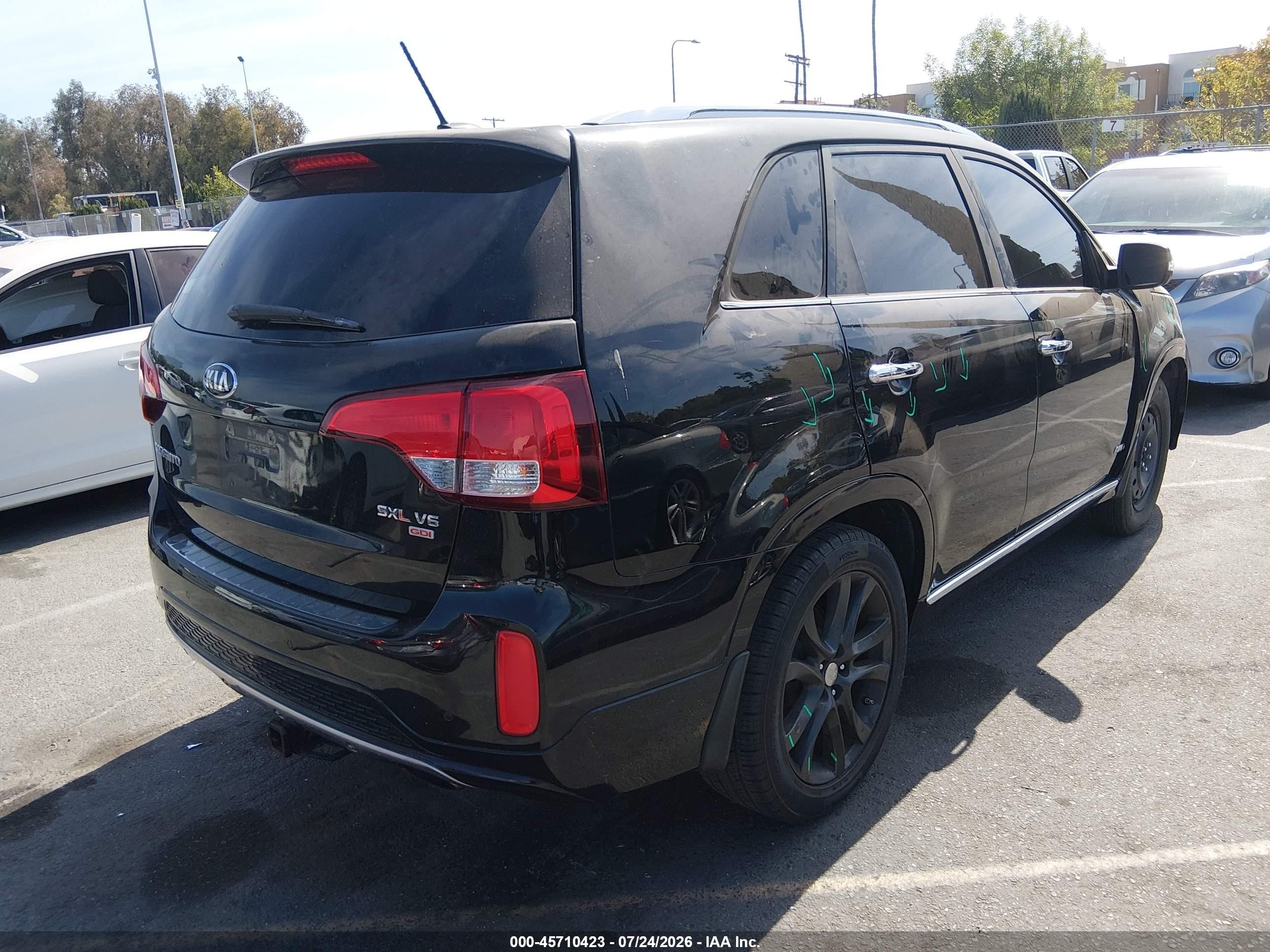 2014 Kia Sorento Limited V6 Черный vin: 5XYKWDA73EG501444