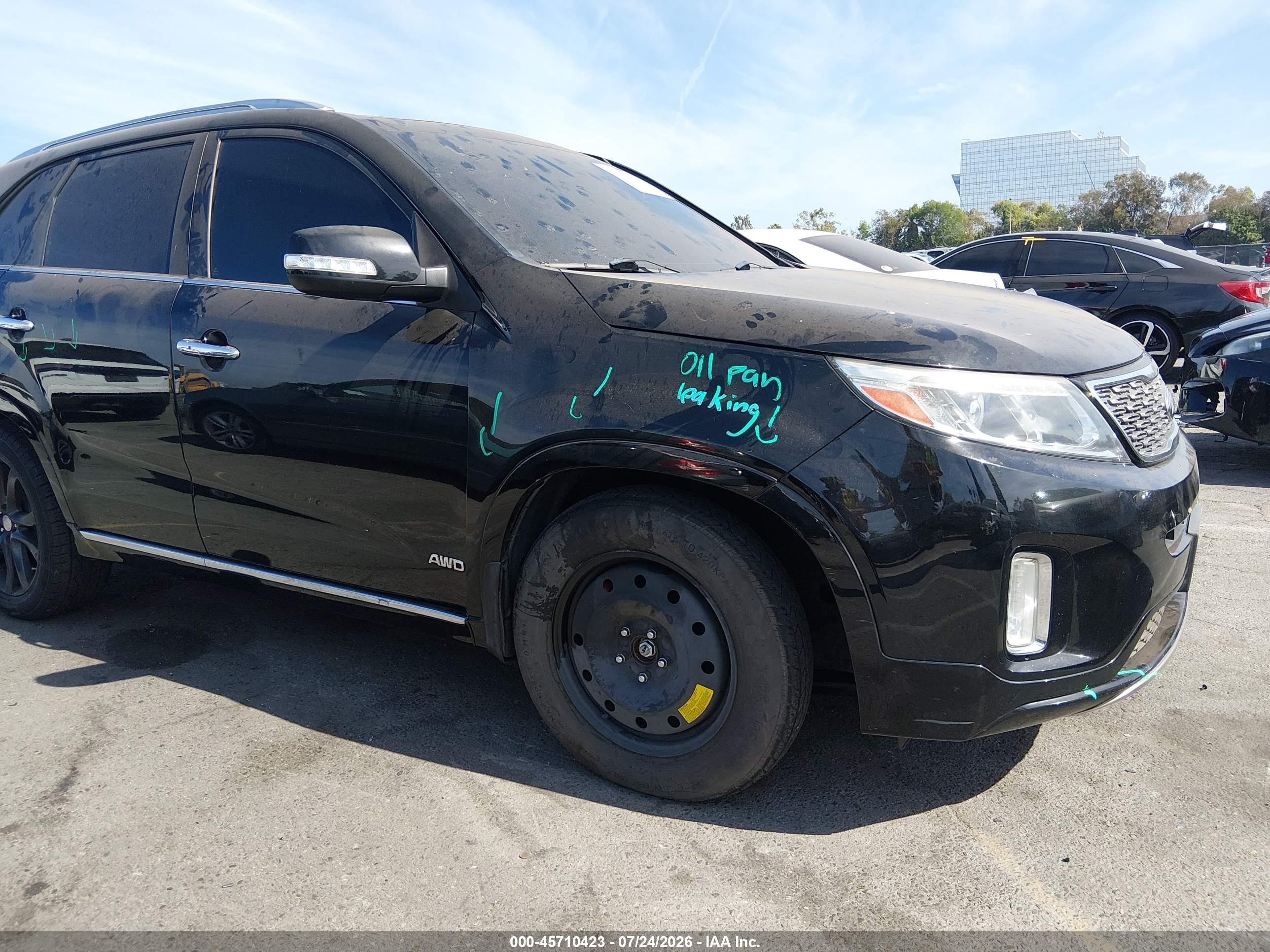 2014 Kia Sorento Limited V6 Черный vin: 5XYKWDA73EG501444