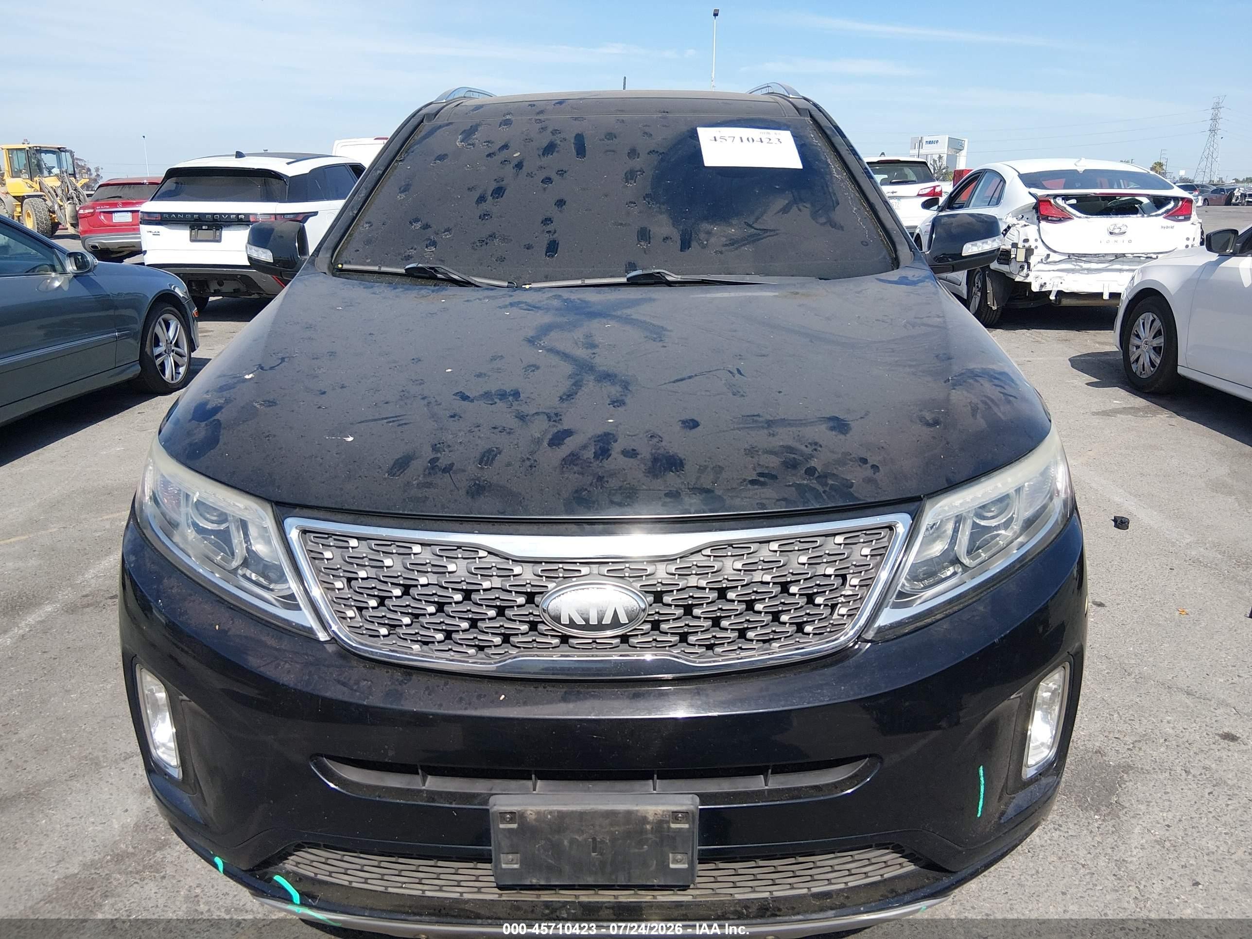 2014 Kia Sorento Limited V6 Черный vin: 5XYKWDA73EG501444