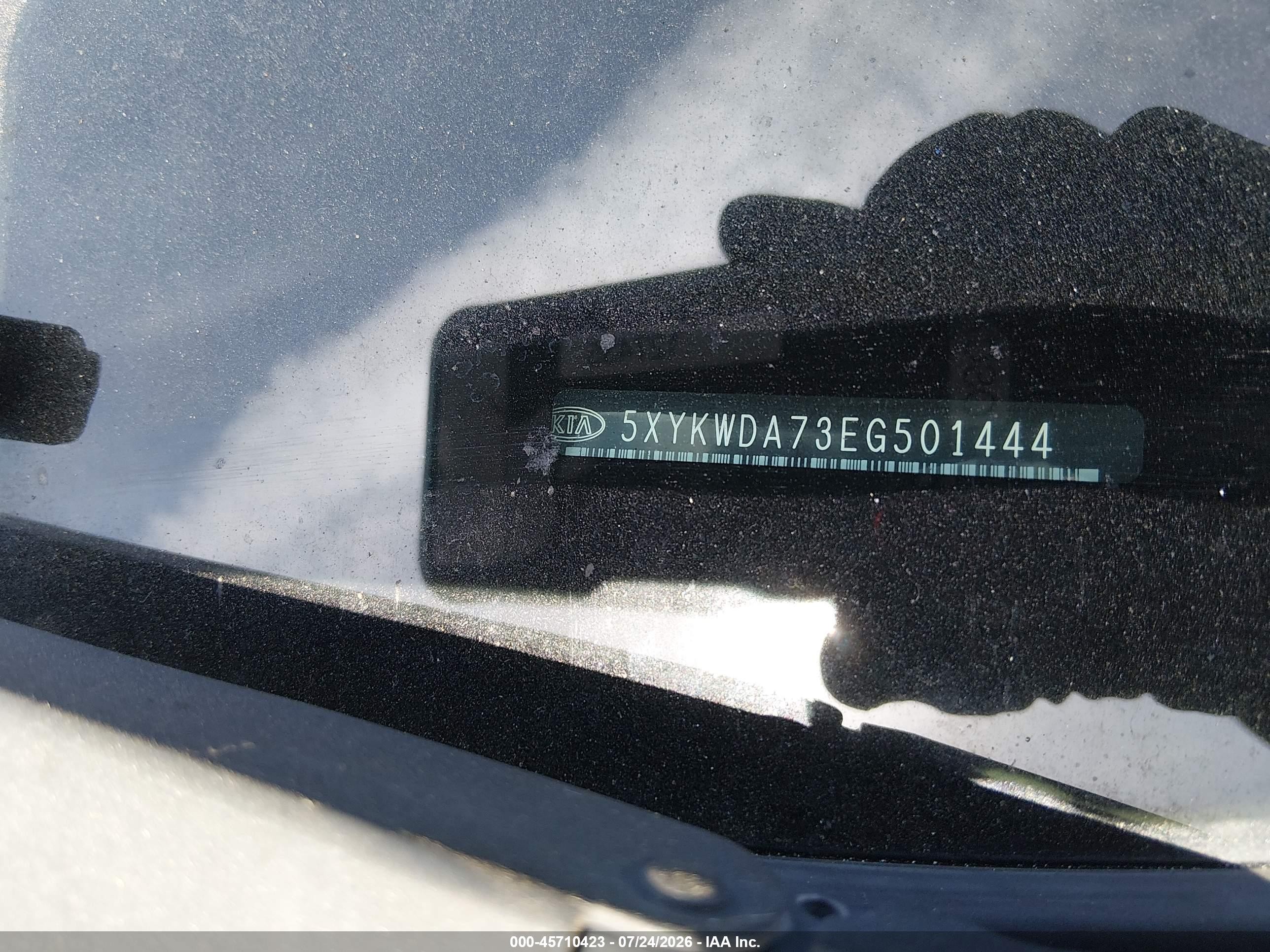 2014 Kia Sorento Limited V6 Черный vin: 5XYKWDA73EG501444