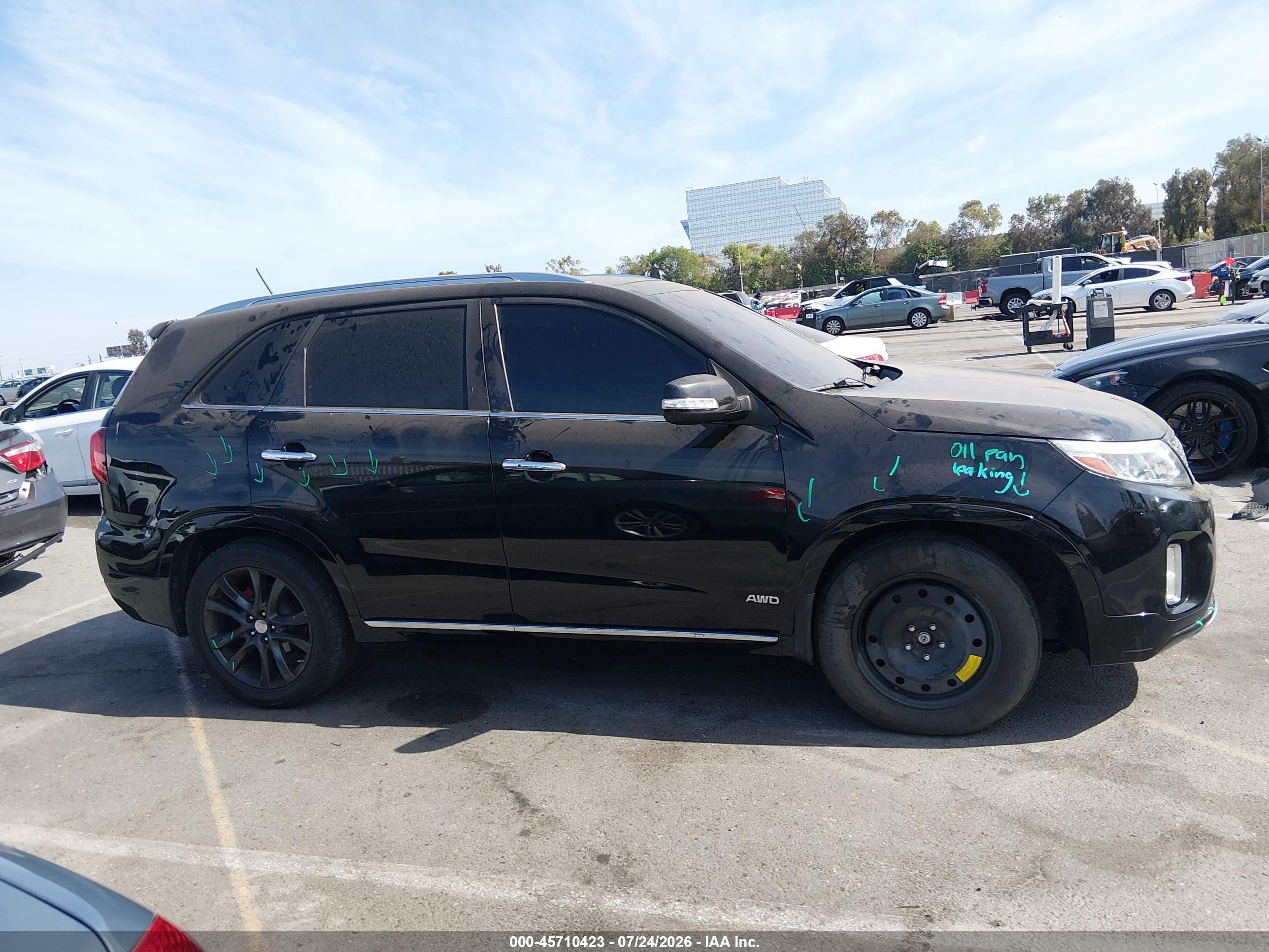 2014 Kia Sorento Limited V6 Черный vin: 5XYKWDA73EG501444