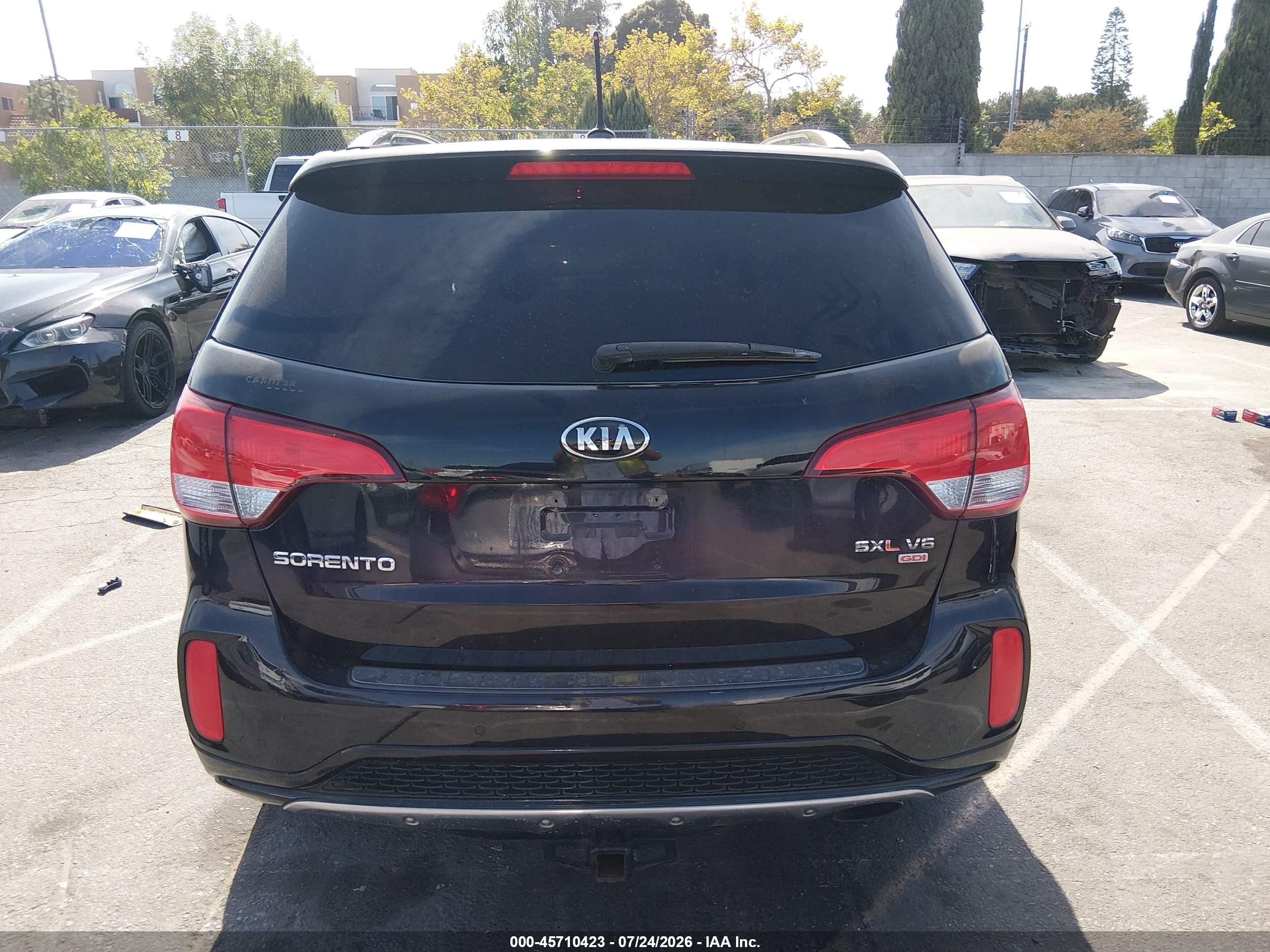 2014 Kia Sorento Limited V6 Черный vin: 5XYKWDA73EG501444