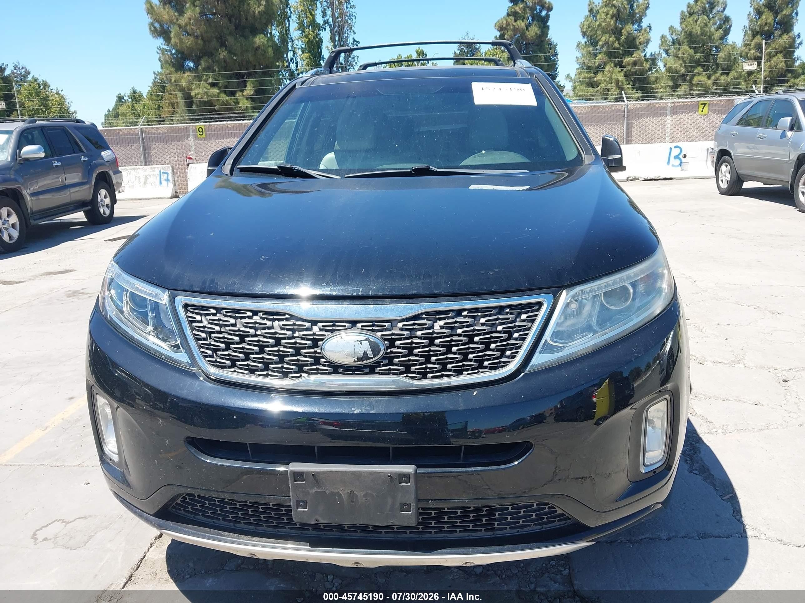 2015 Kia Sorento Limited V6 Black vin: 5XYKWDA73FG556137