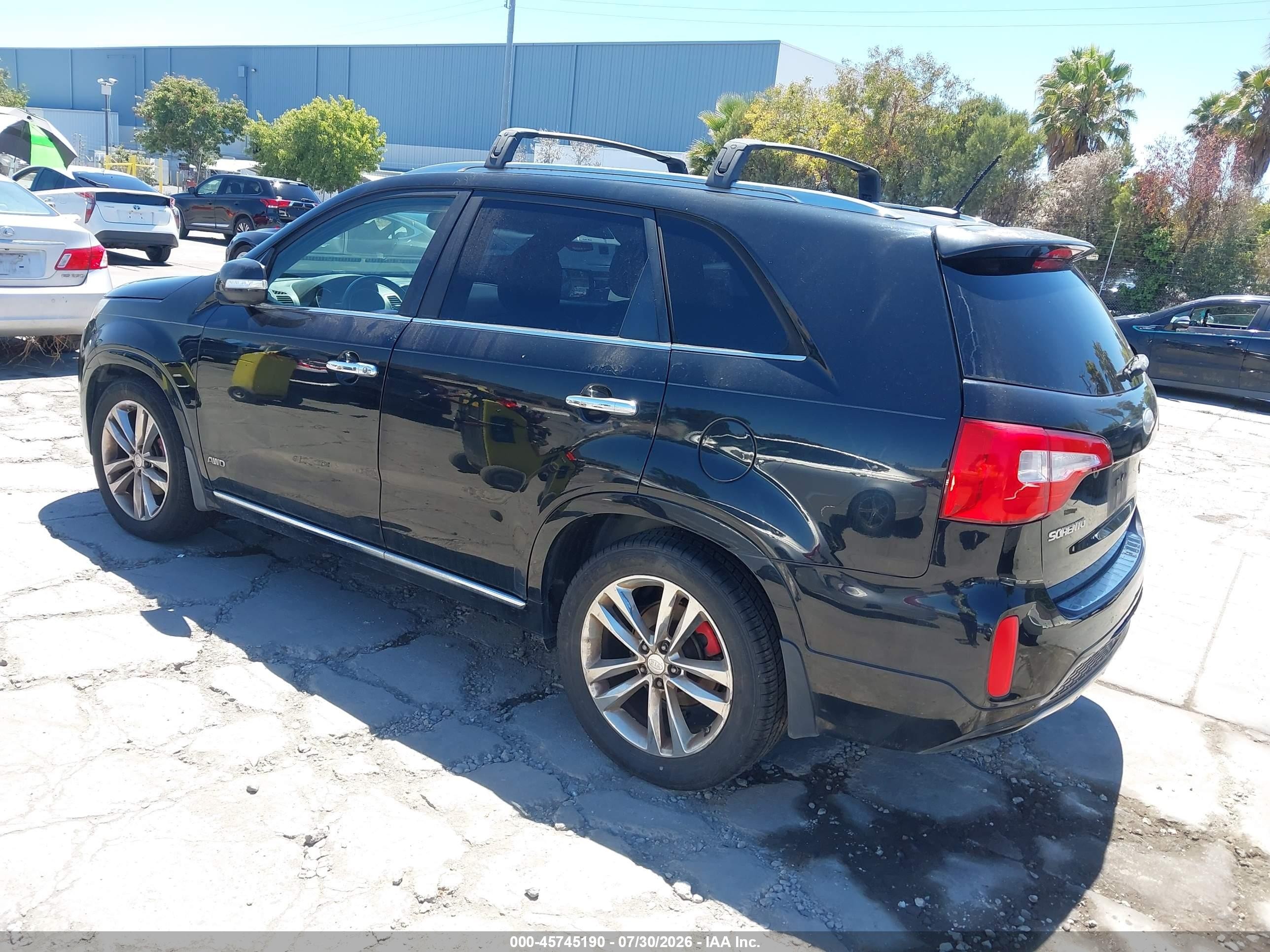 2015 Kia Sorento Limited V6 Black vin: 5XYKWDA73FG556137