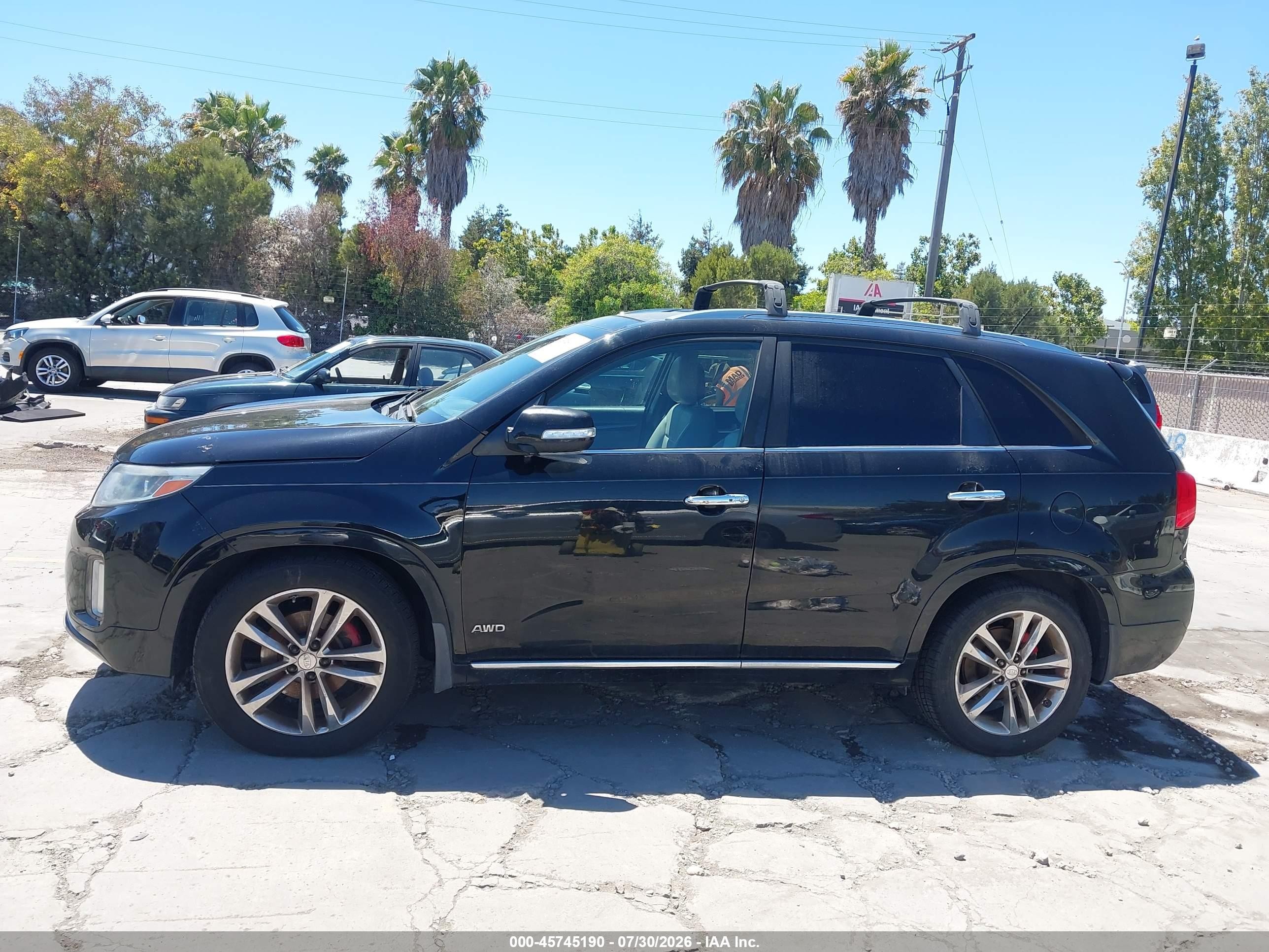 2015 Kia Sorento Limited V6 Black vin: 5XYKWDA73FG556137