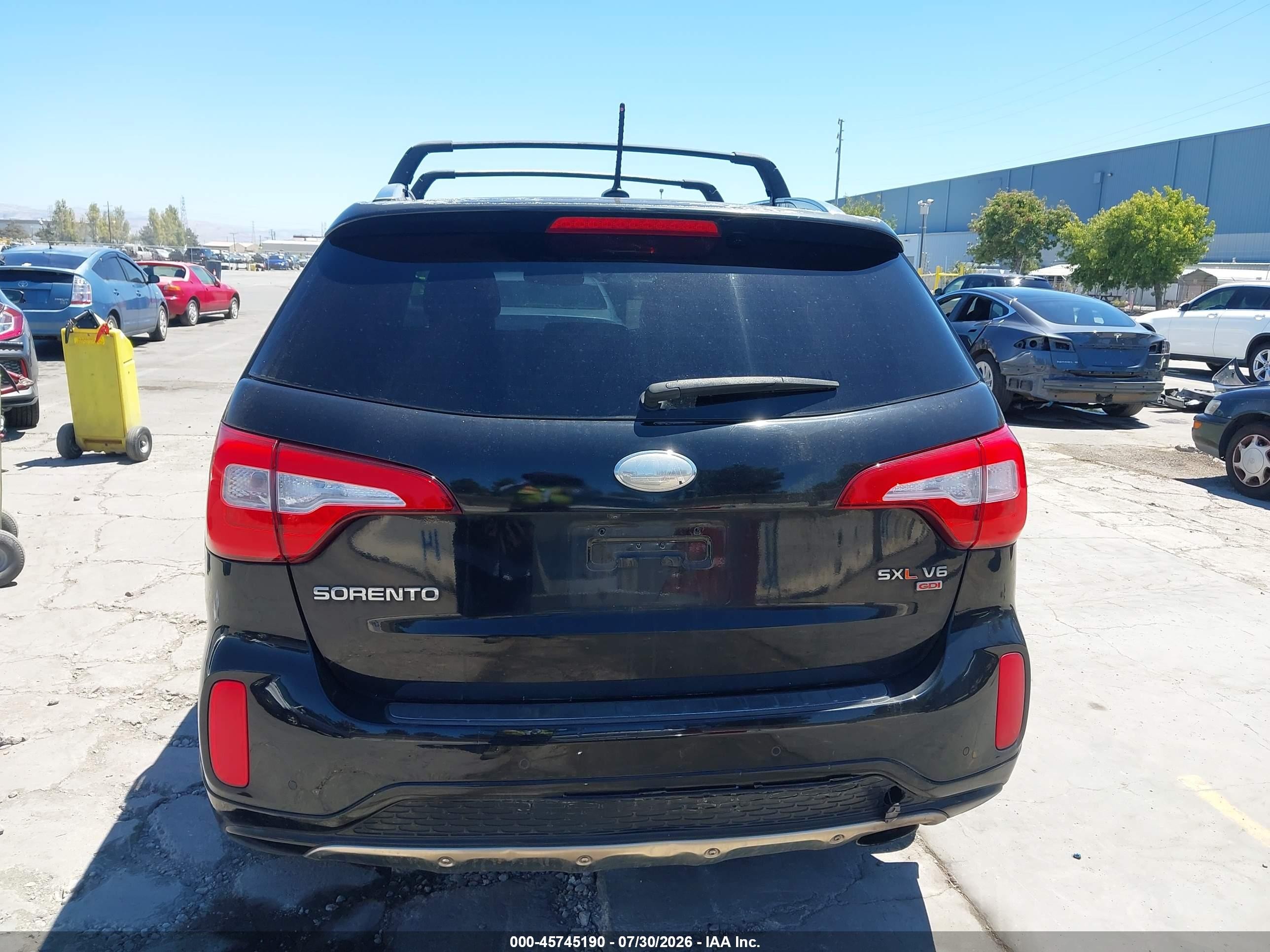 2015 Kia Sorento Limited V6 Black vin: 5XYKWDA73FG556137