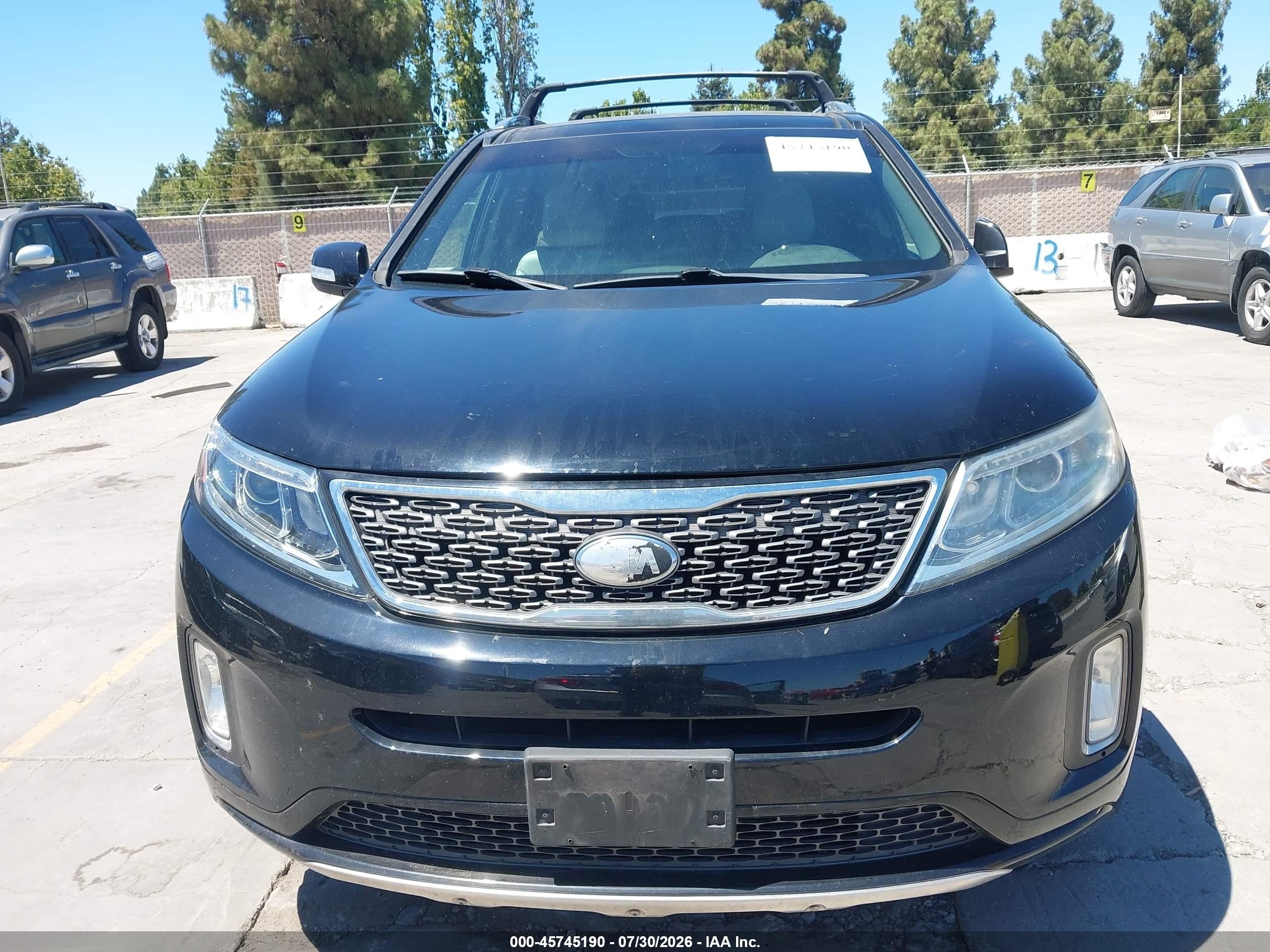 2015 Kia Sorento Limited V6 Black vin: 5XYKWDA73FG556137